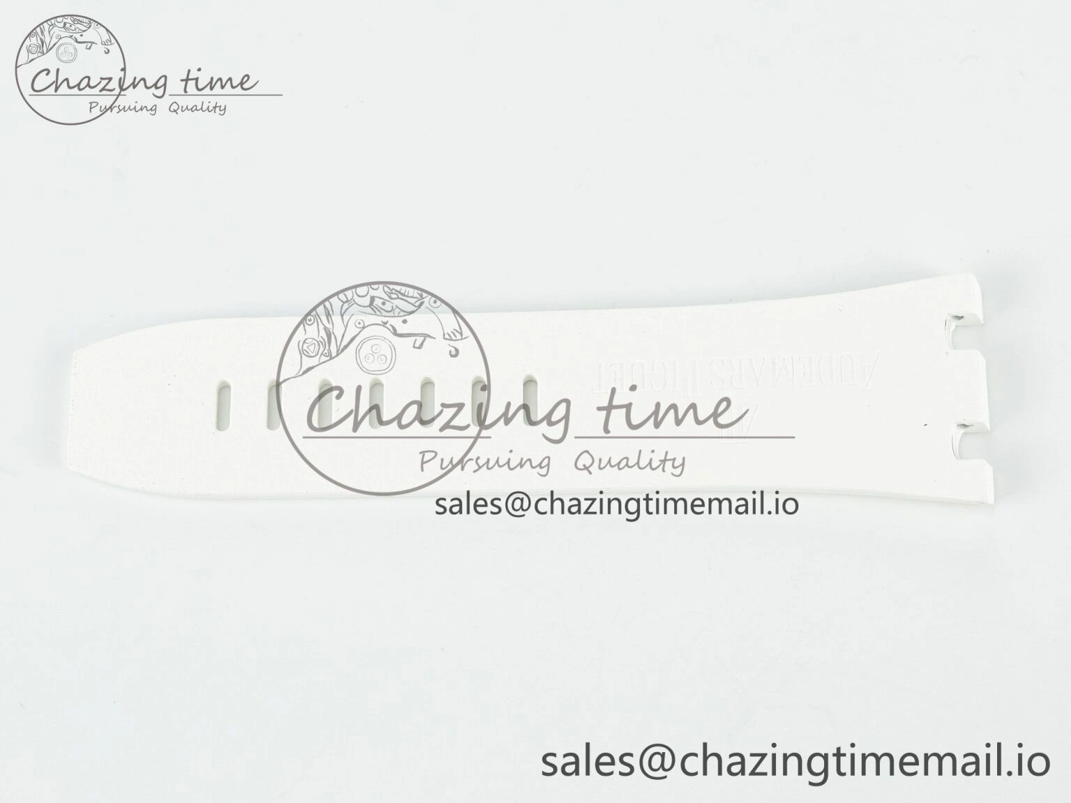 ZeroBulk Royal Oak Offshore 26401 Best Edition White Rubber Strap (Fits the Gen size) 4265