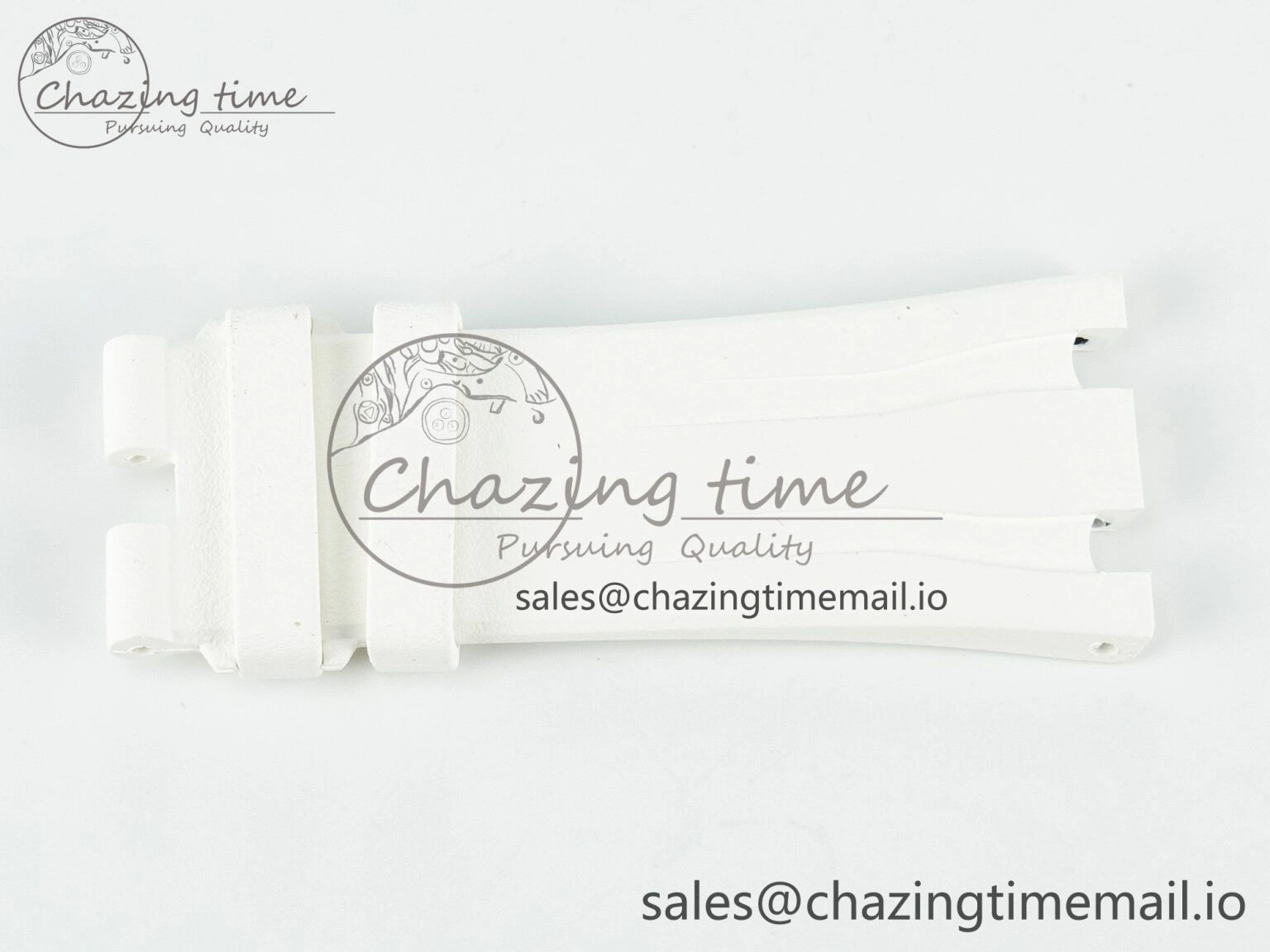ZeroBulk Royal Oak Offshore 26401 Best Edition White Rubber Strap (Fits the Gen size) 4265