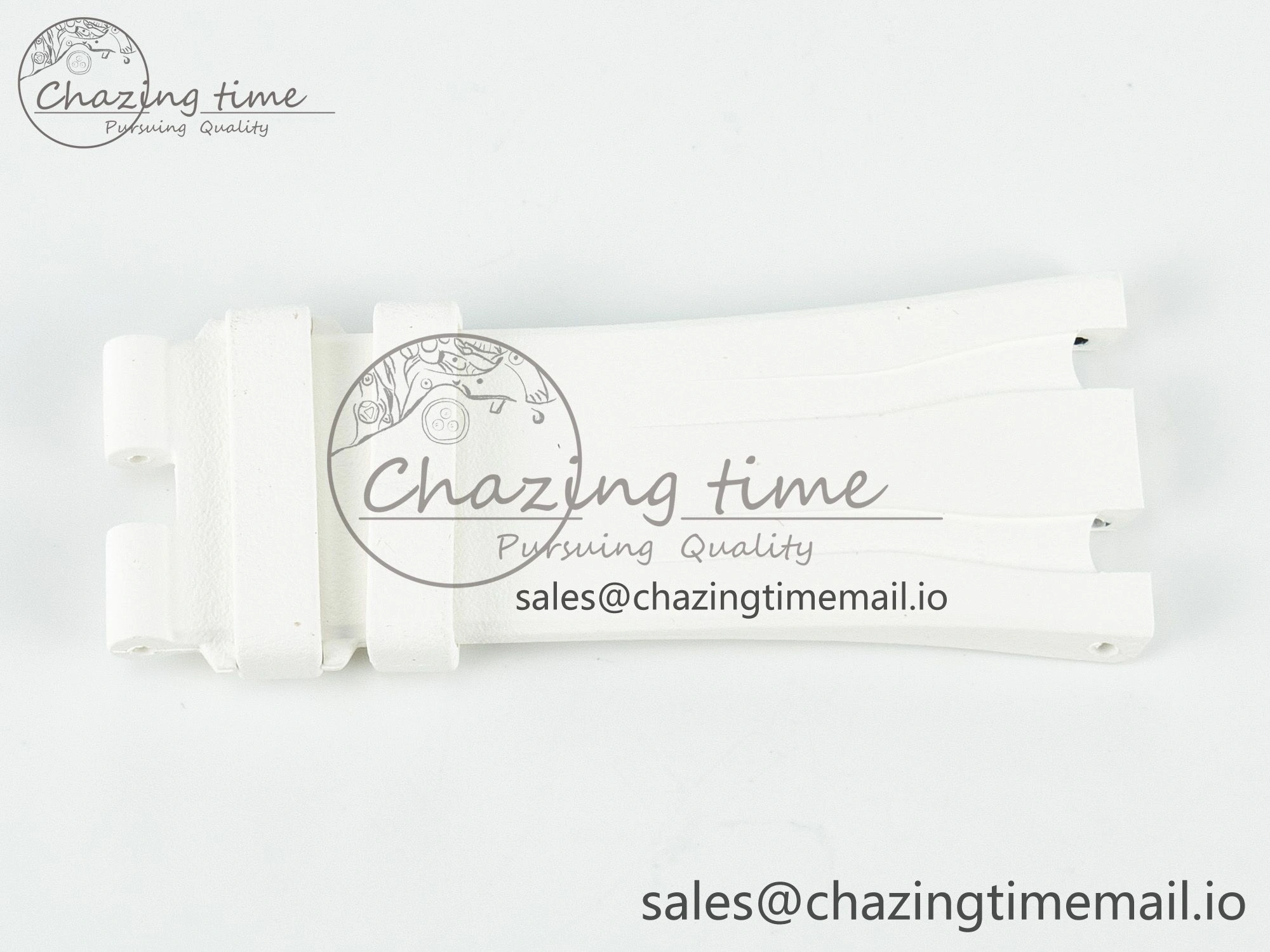 ZeroBulk Royal Oak Offshore 26401 Best Edition White Rubber Strap (Fits the Gen size) 4265