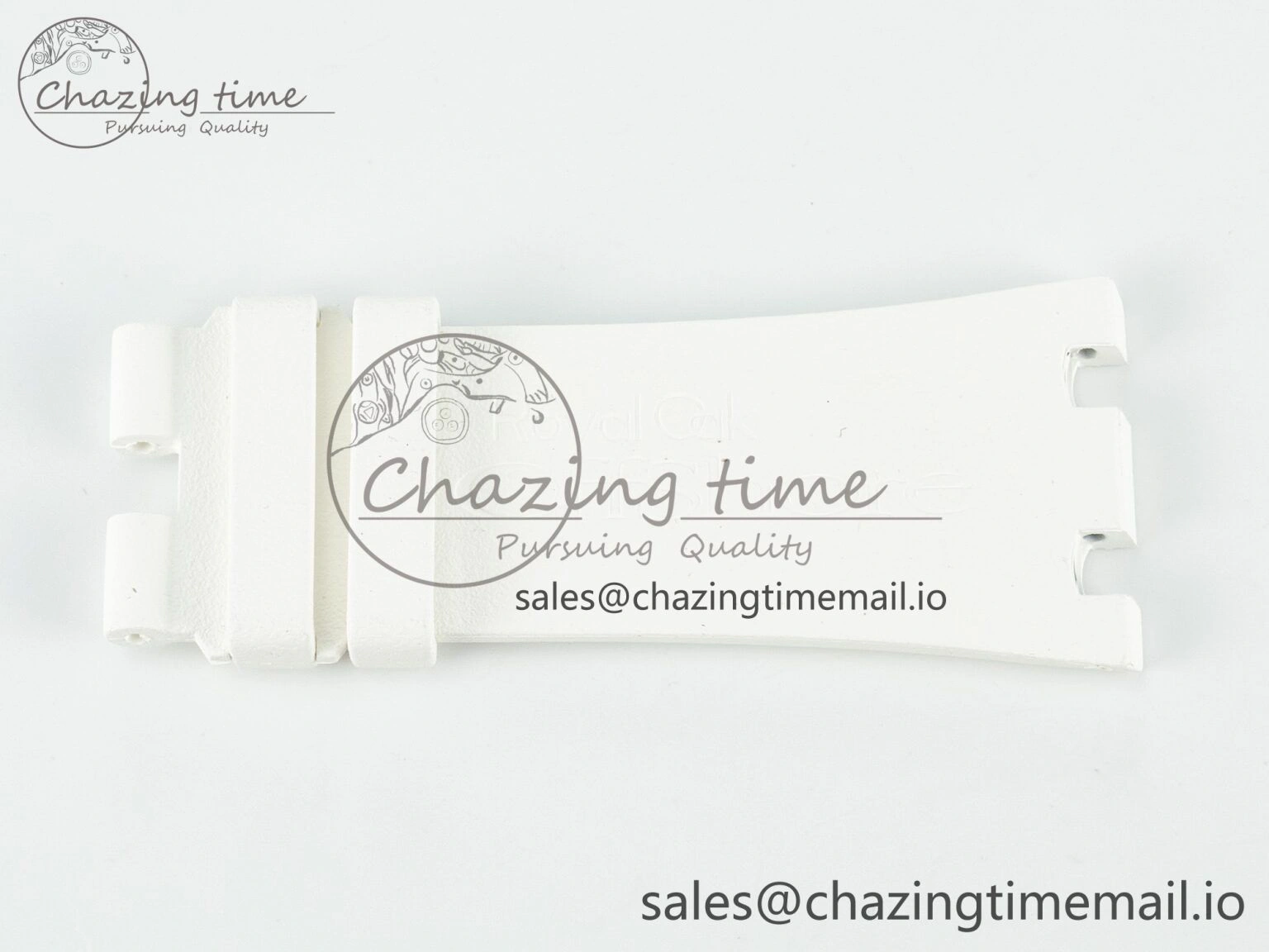 ZeroBulk Royal Oak Offshore 26401 Best Edition White Rubber Strap (Fits the Gen size) 4265