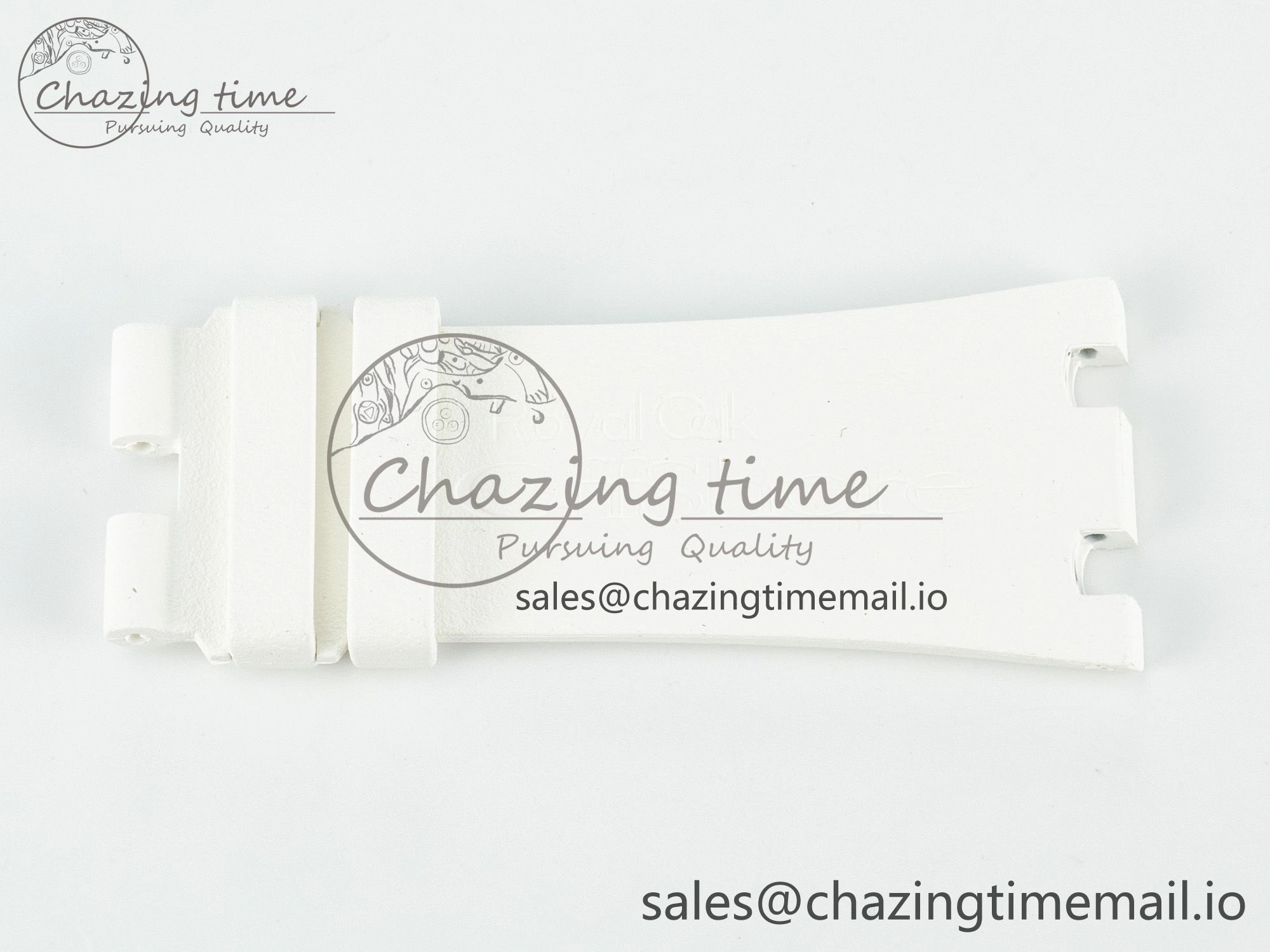 ZeroBulk Royal Oak Offshore 26401 Best Edition White Rubber Strap (Fits the Gen size) 4265