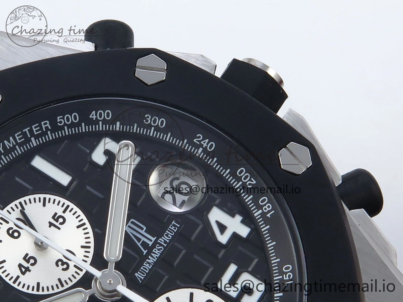 Royal Oak Offshore 42mm  Rubberclad SS TKF 1:1 Best Edition Black White Dial on Black Rubber Strap A SmartChoice 4321