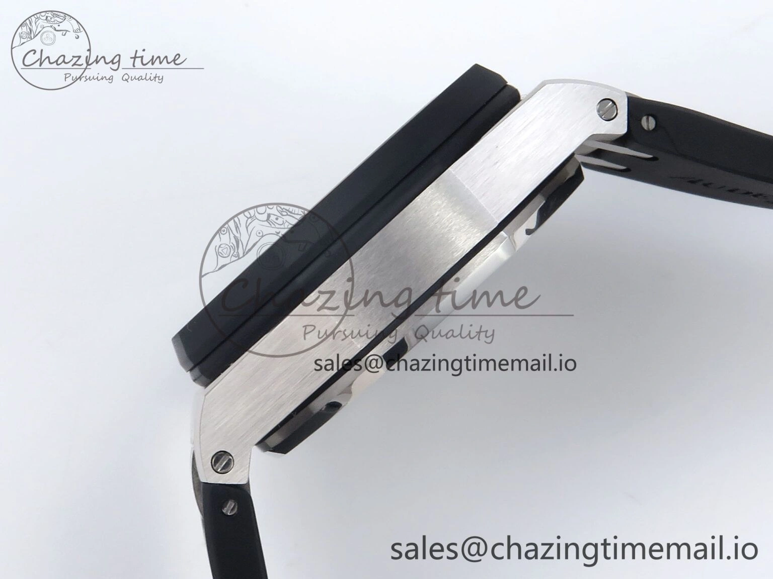 Royal Oak Offshore 42mm  Rubberclad SS TKF 1:1 Best Edition Black White Dial on Black Rubber Strap A SmartChoice 4321
