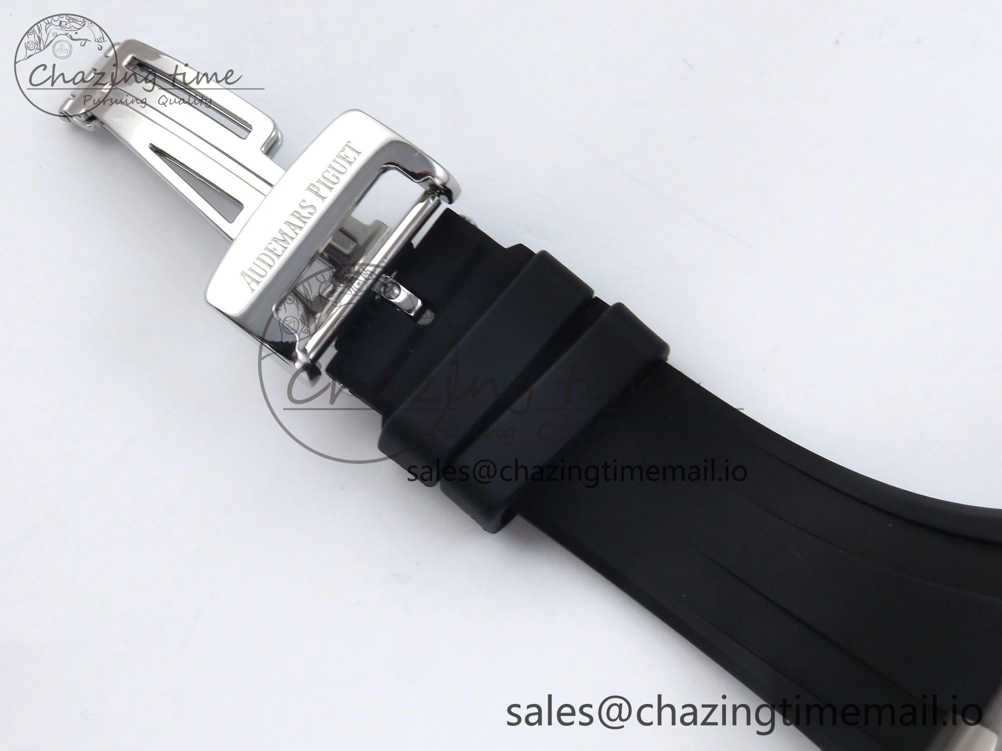 Royal Oak Offshore 42mm  Rubberclad SS TKF 1:1 Best Edition Black White Dial on Black Rubber Strap A SmartChoice 4321