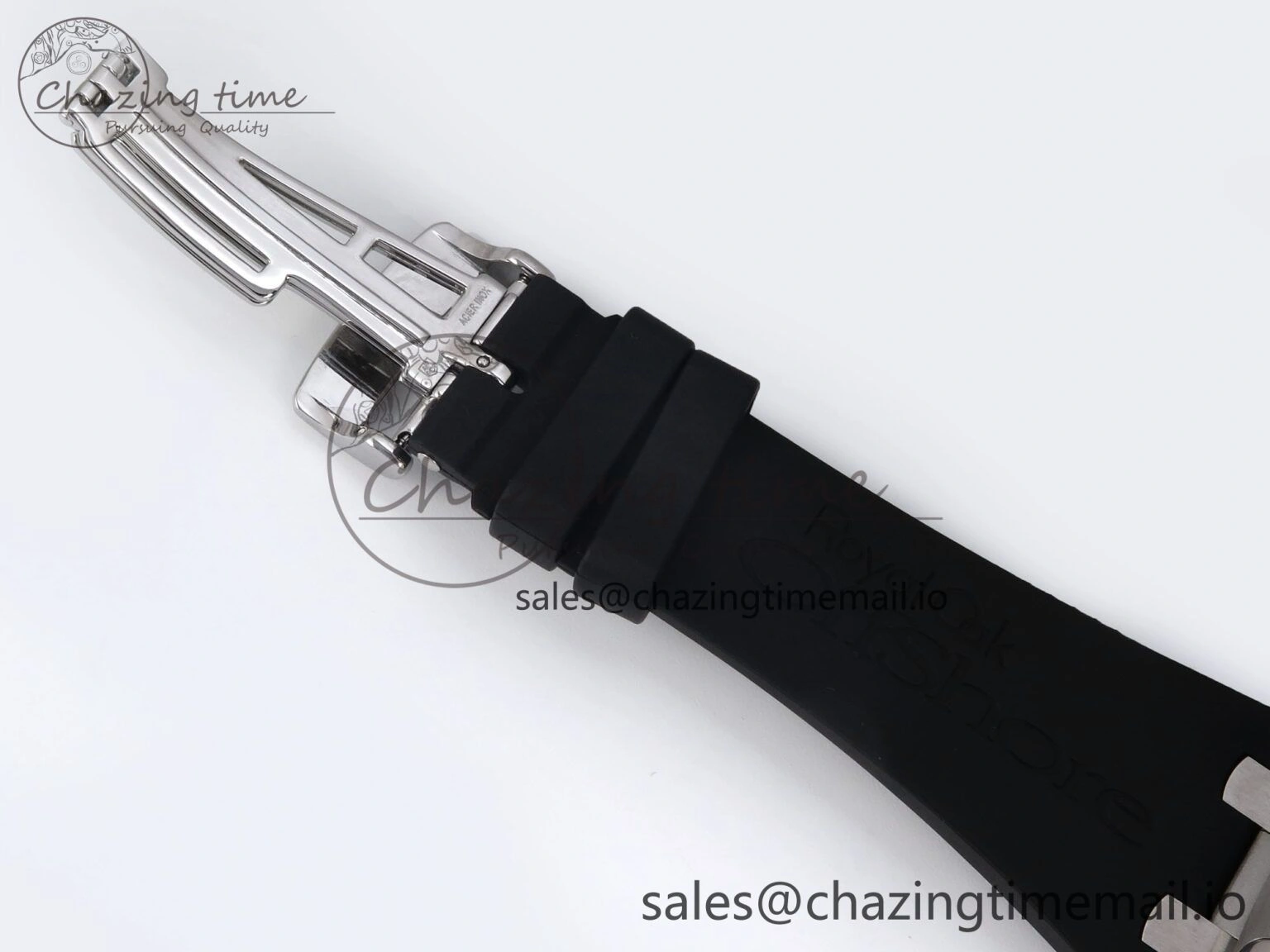 Royal Oak Offshore 42mm  Rubberclad SS TKF 1:1 Best Edition Black White Dial on Black Rubber Strap A SmartChoice 4321