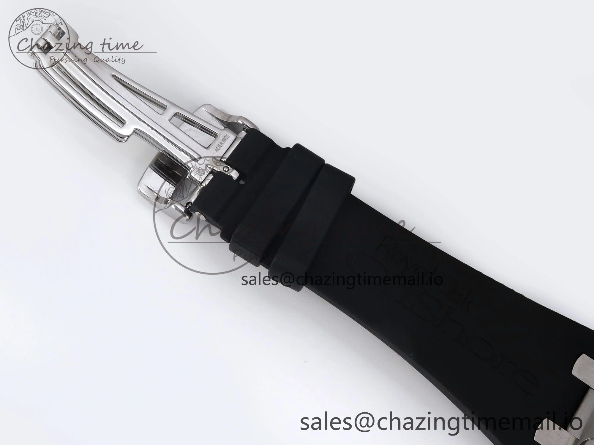 Royal Oak Offshore 42mm  Rubberclad SS TKF 1:1 Best Edition Black White Dial on Black Rubber Strap A SmartChoice 4321