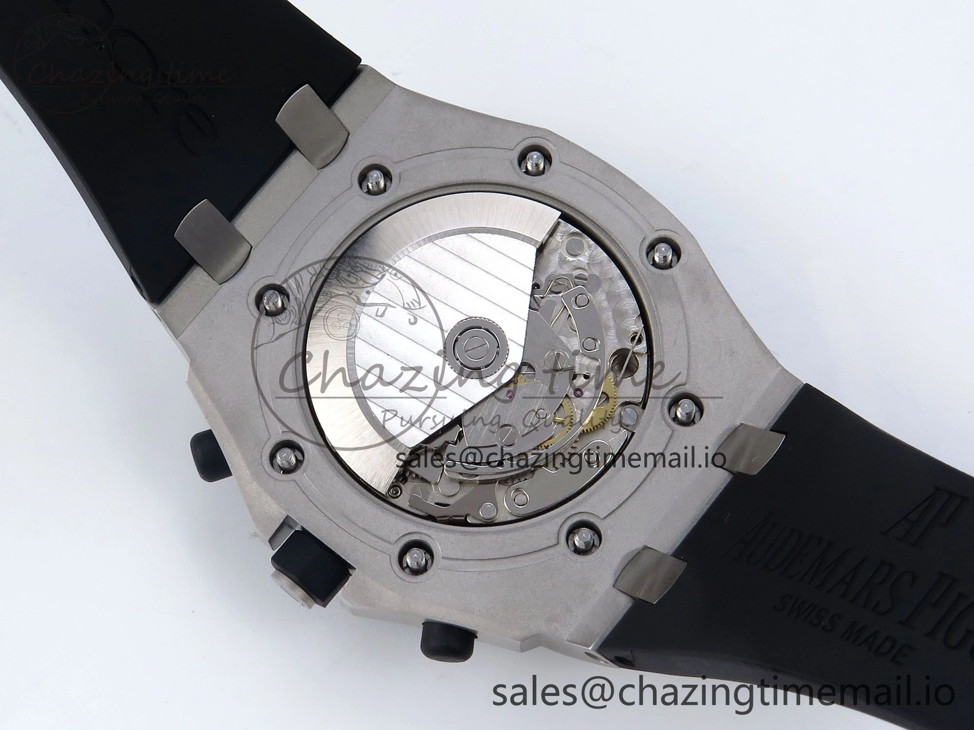 Royal Oak Offshore 42mm  Rubberclad SS TKF 1:1 Best Edition Black White Dial on Black Rubber Strap A SmartChoice 4321