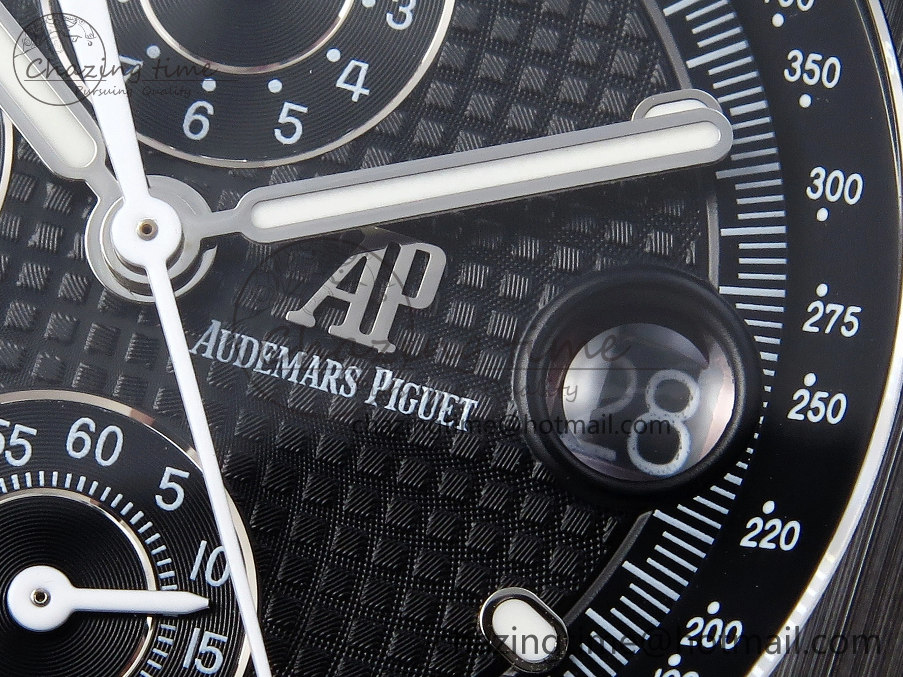 Royal Oak Offshore 42mm Black Ceramic APF 1:1 Best Edition Black Textured Dial on Black Rubber Strap A Packable 4582