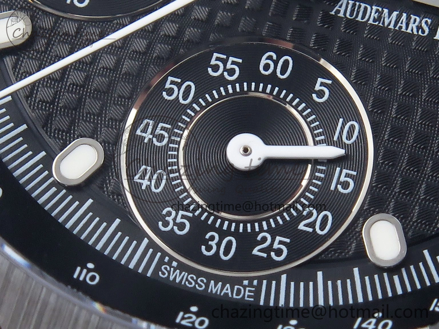 Royal Oak Offshore 42mm Black Ceramic APF 1:1 Best Edition Black Textured Dial on Black Rubber Strap A Packable 4582