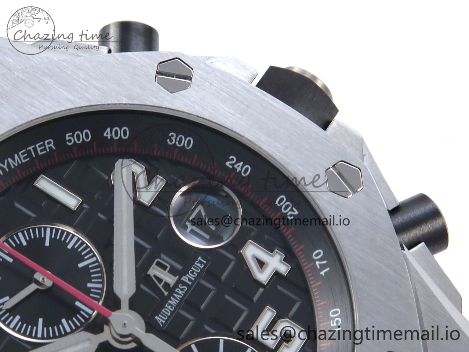 EasyCare Royal Oak Offshore 42mm Black Themes SS TKF Best Edition Black Dial on SS Bracelet A 4352