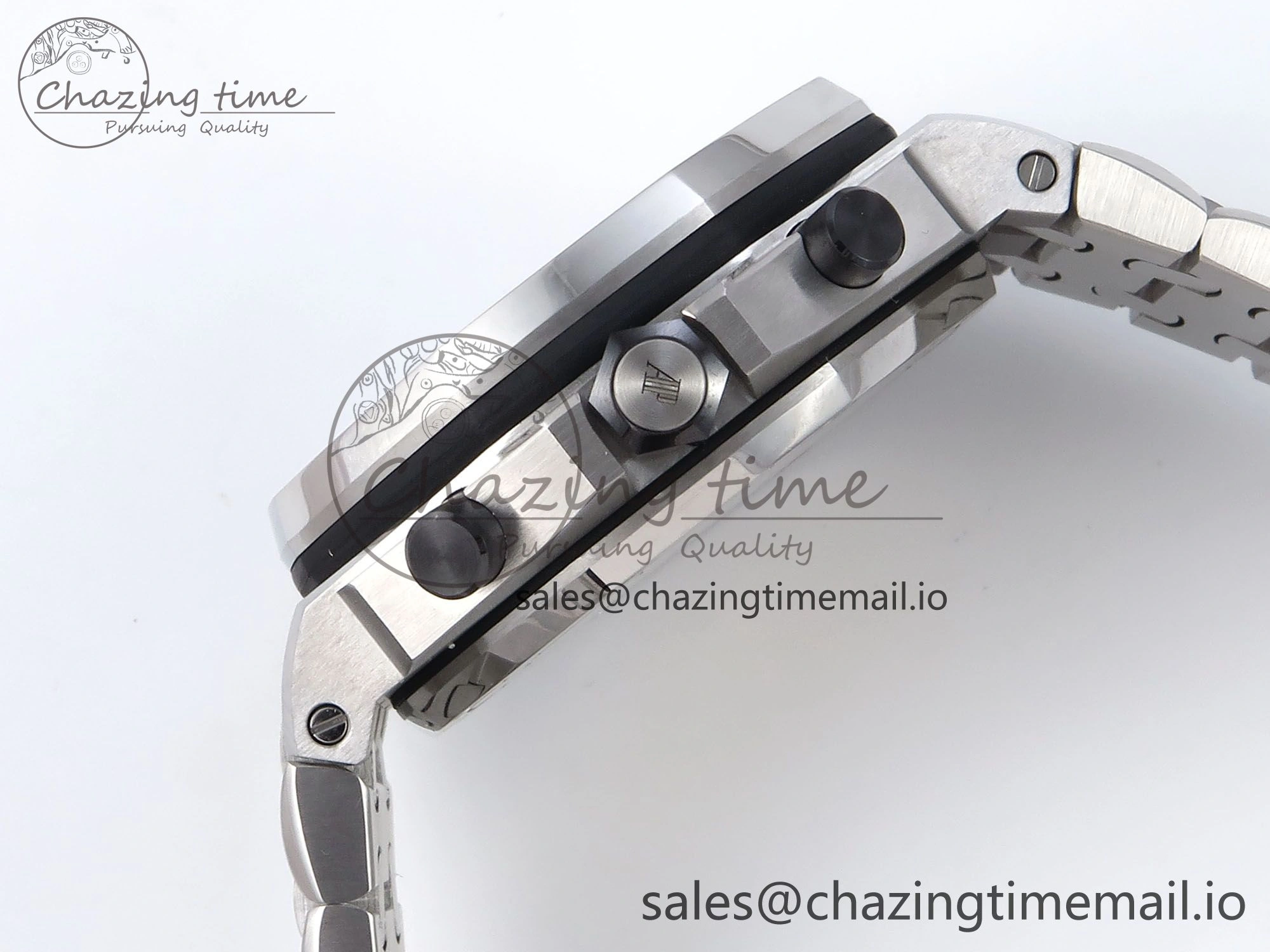 EasyCare Royal Oak Offshore 42mm Black Themes SS TKF Best Edition Black Dial on SS Bracelet A 4352