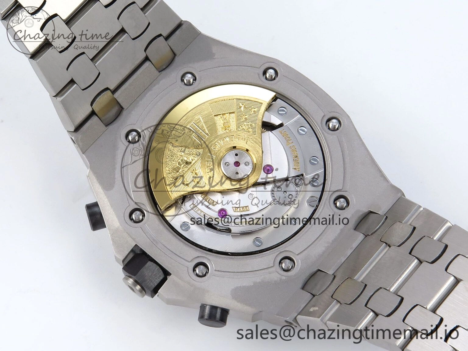 EasyCare Royal Oak Offshore 42mm Black Themes SS TKF Best Edition Black Dial on SS Bracelet A 4352