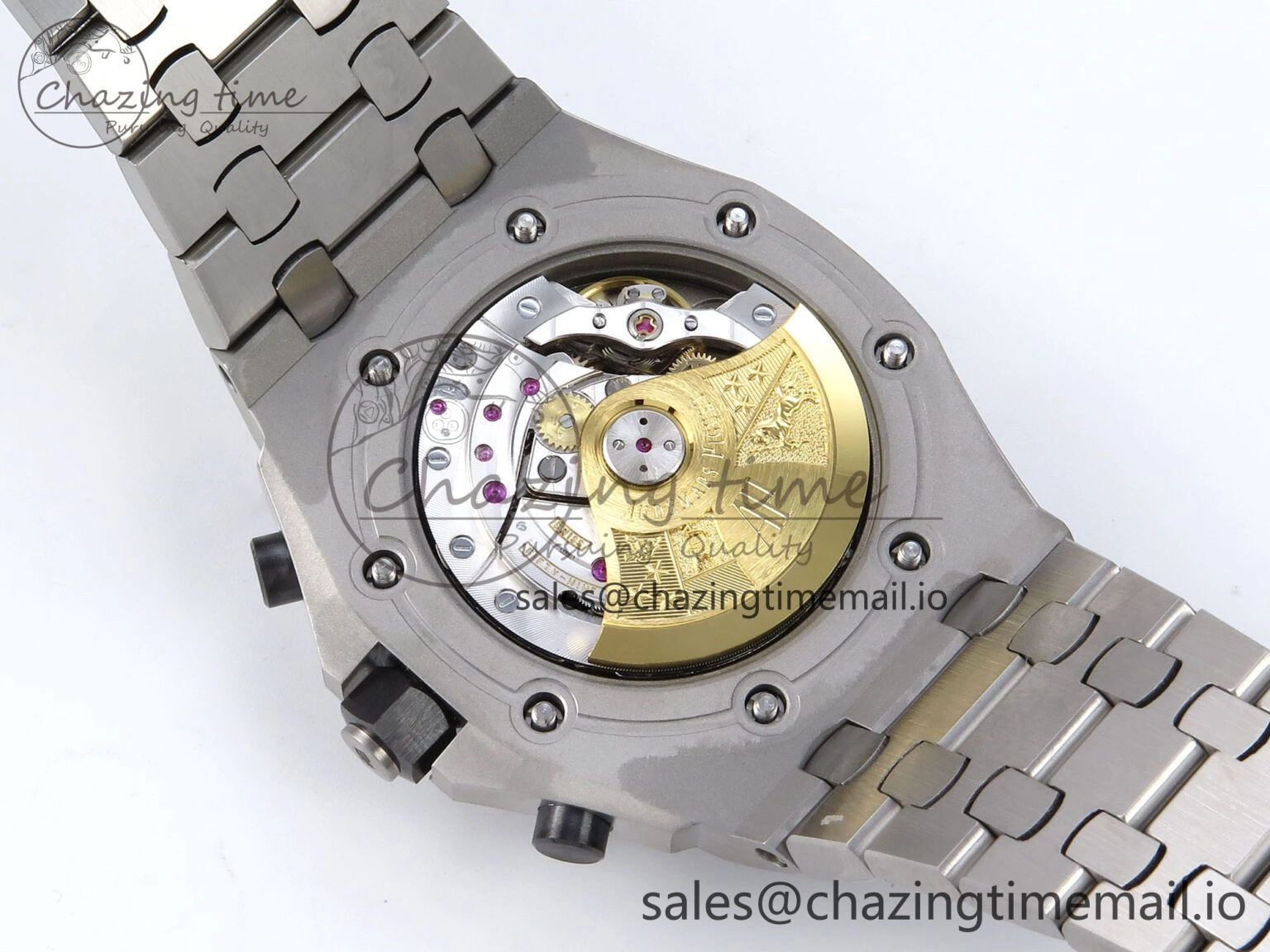 EasyCare Royal Oak Offshore 42mm Black Themes SS TKF Best Edition Black Dial on SS Bracelet A 4352