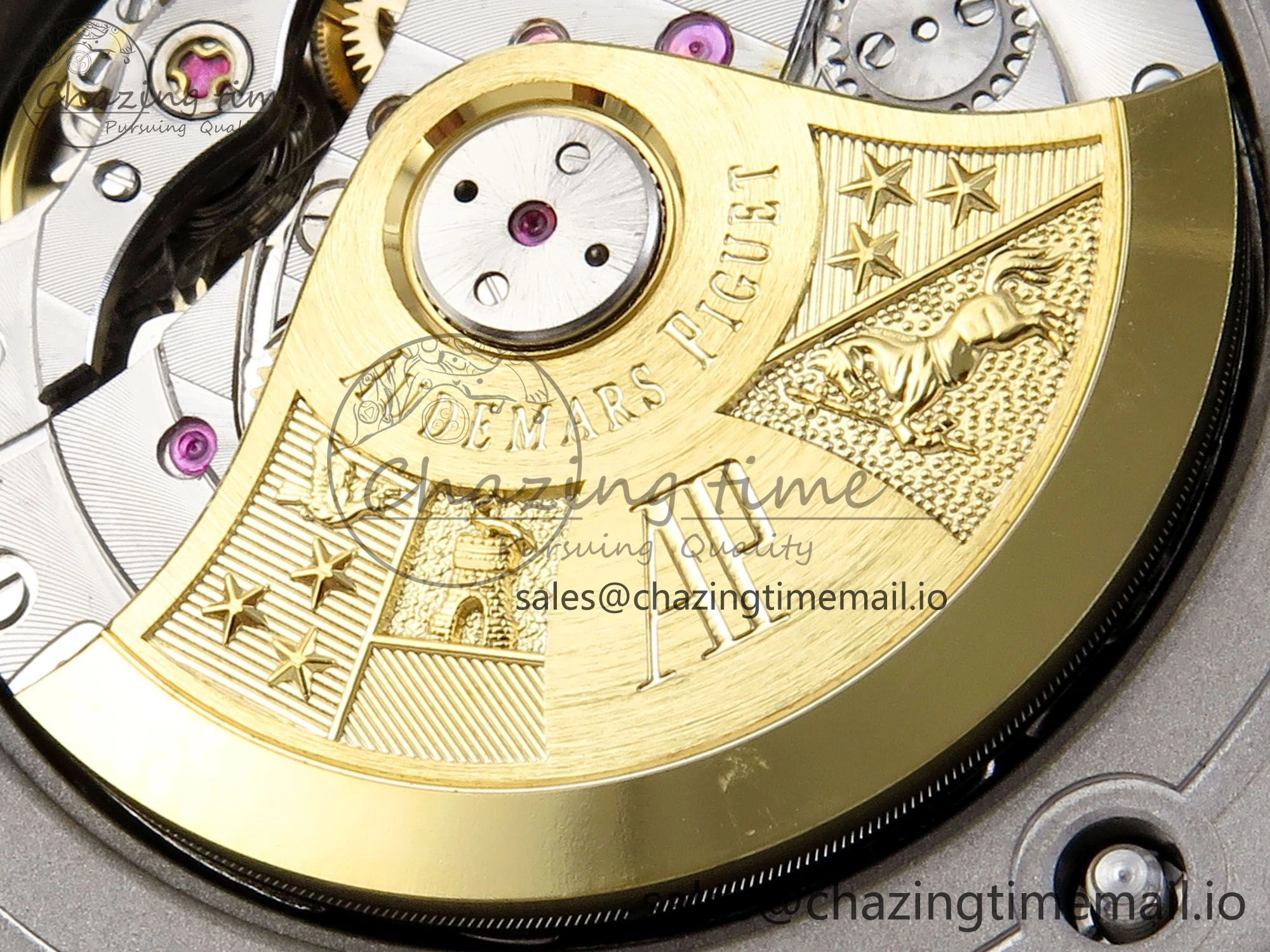 EasyCare Royal Oak Offshore 42mm Black Themes SS TKF Best Edition Black Dial on SS Bracelet A 4352