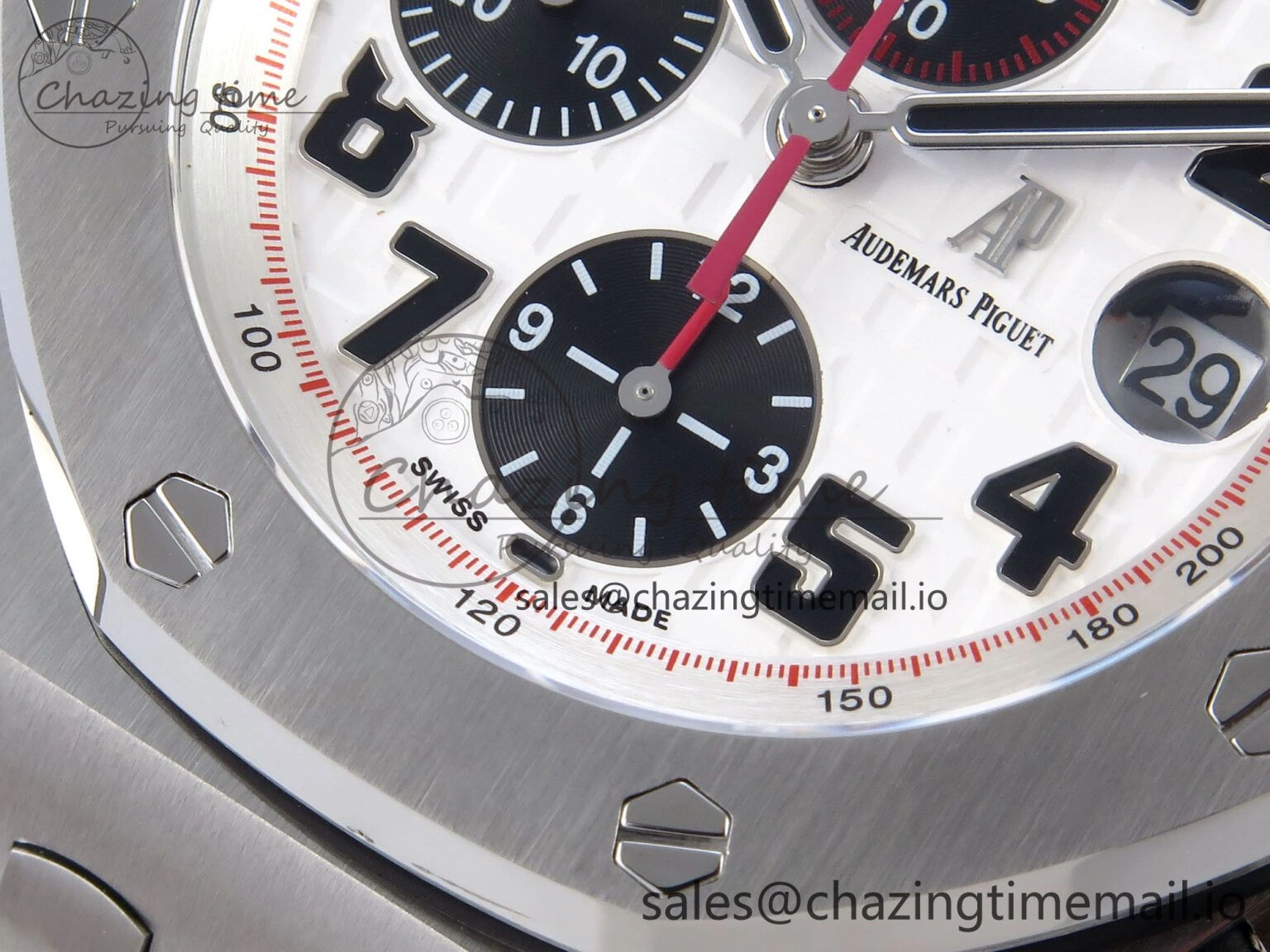 Royal Oak Offshore 42mm Panda SS TKF Best Edition White Black Dial on SS Bracelet A HighQuality 4350