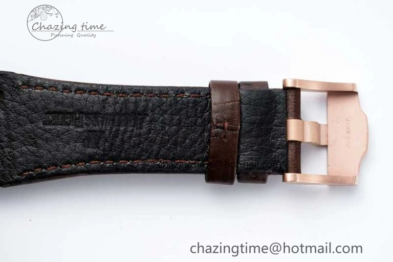 Royal Oak Offshore 42mm RG APF 1:1 Best Edition Black Dial on Brown Leather Strap A EyeCatching 4675