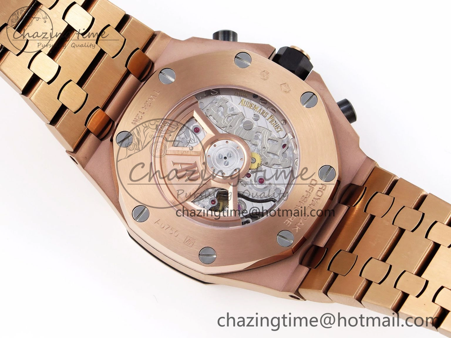Royal Oak Offshore 42mm RG APF 1:1 Best Edition Blue RG Dial on RG Bracelet Strap A Durable 4534