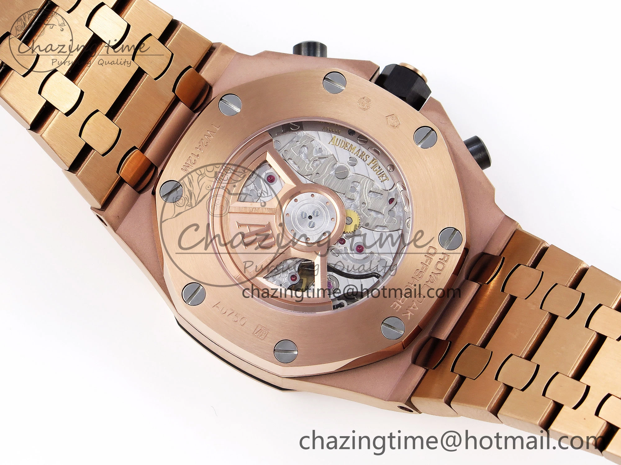 Royal Oak Offshore 42mm RG APF 1:1 Best Edition Blue RG Dial on RG Bracelet Strap A Durable 4534
