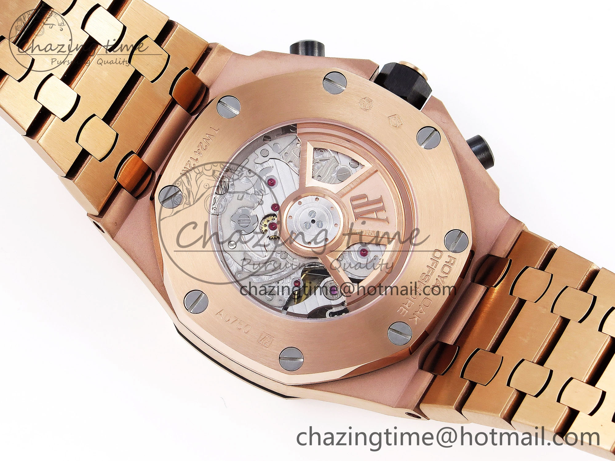 Royal Oak Offshore 42mm RG APF 1:1 Best Edition Blue RG Dial on RG Bracelet Strap A Durable 4534