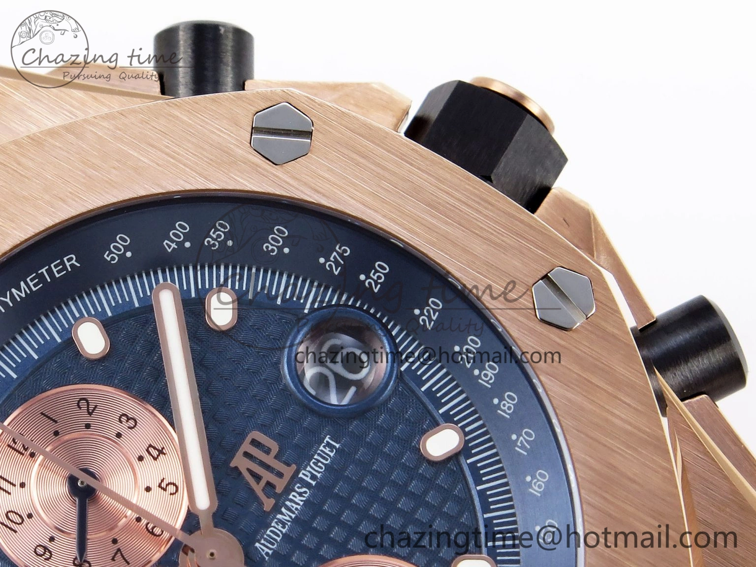 Royal Oak Offshore 42mm RG APF 1:1 Best Edition Blue RG Dial on RG Bracelet Strap A Durable 4534