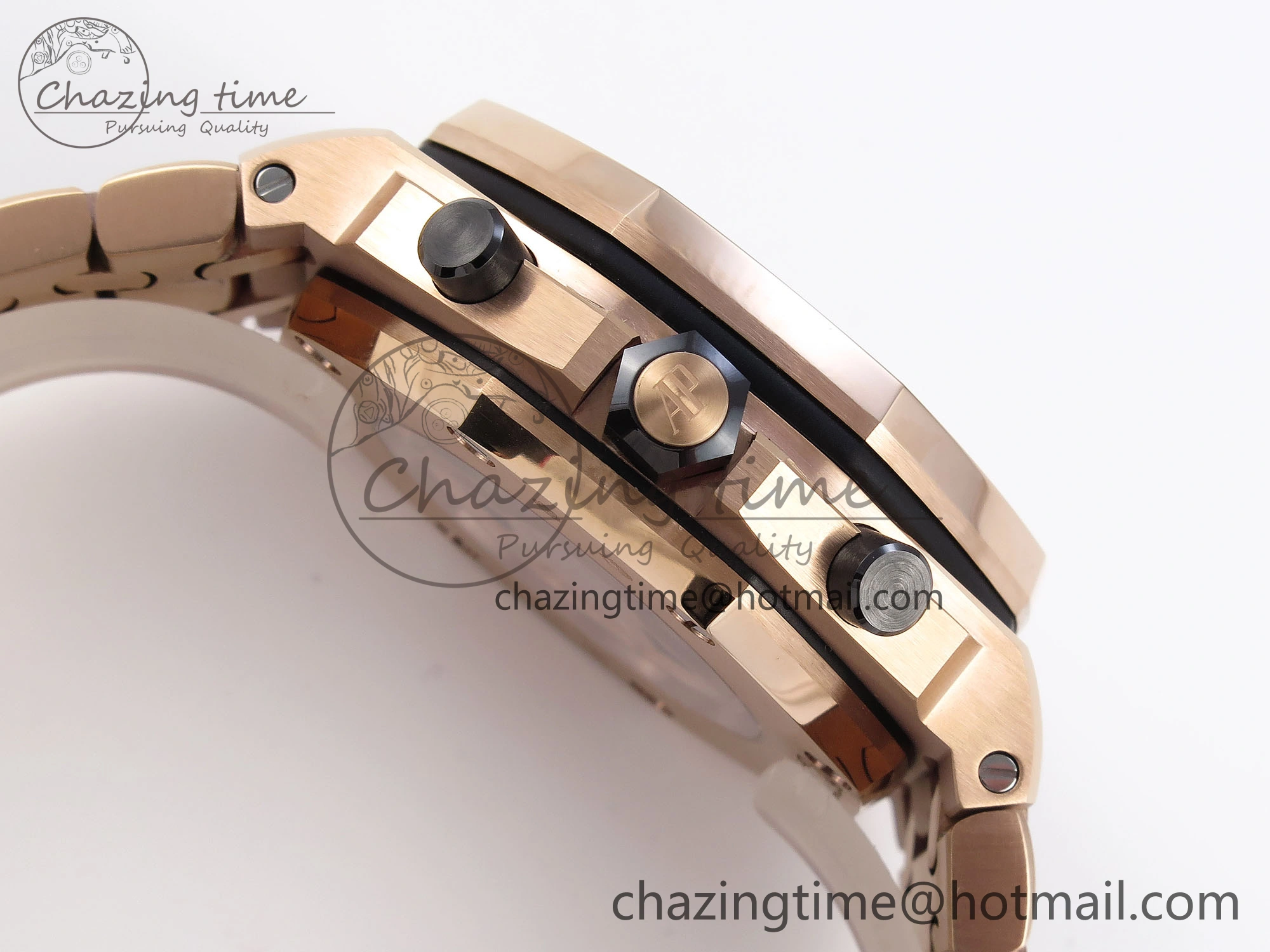 Royal Oak Offshore 42mm RG APF 1:1 Best Edition Blue RG Dial on RG Bracelet Strap A Durable 4534