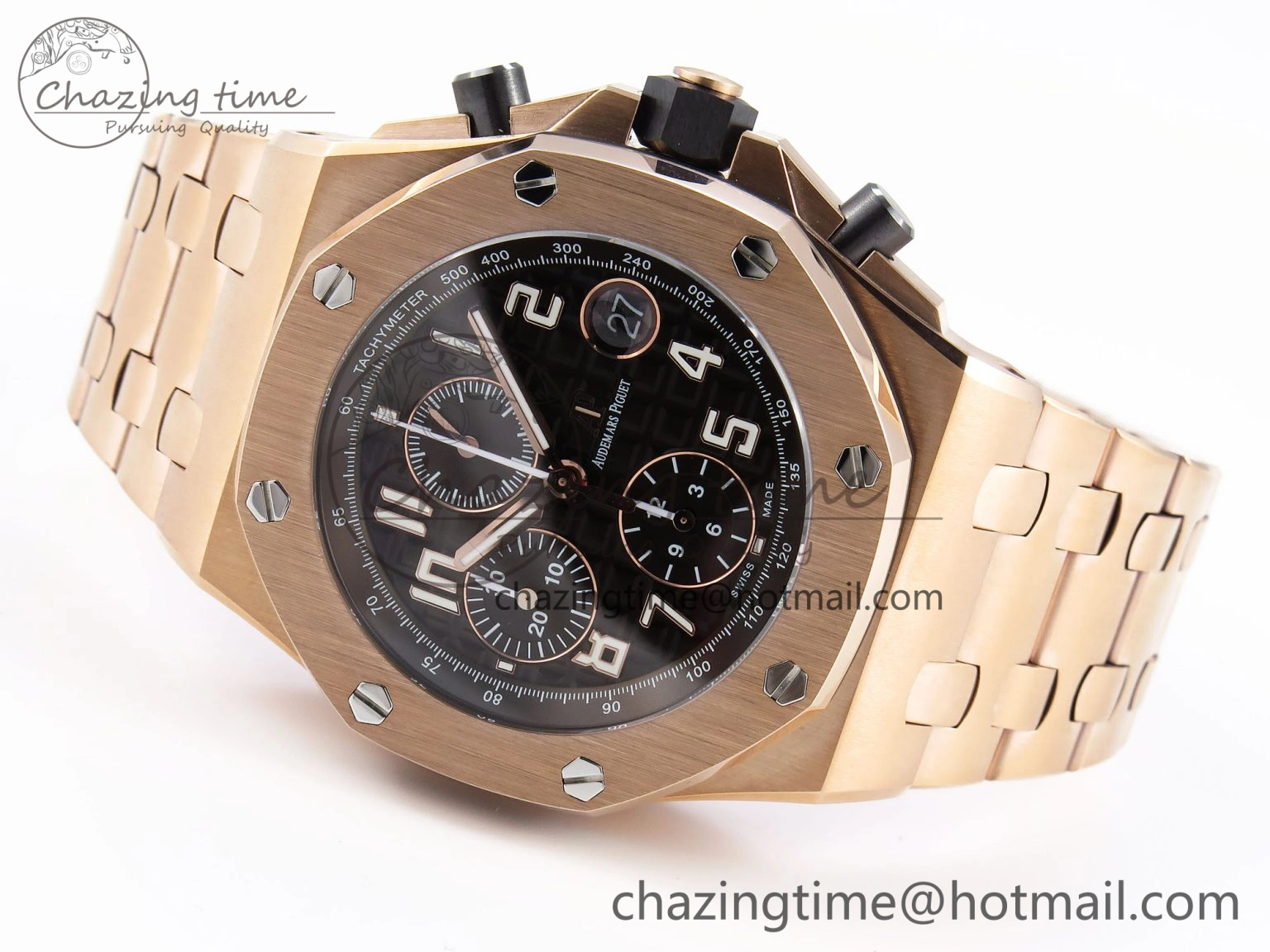Royal Oak Offshore 42mm RG APF 1:1 Best Edition Brown Dial on RG Bracelet A Lightweight 4532