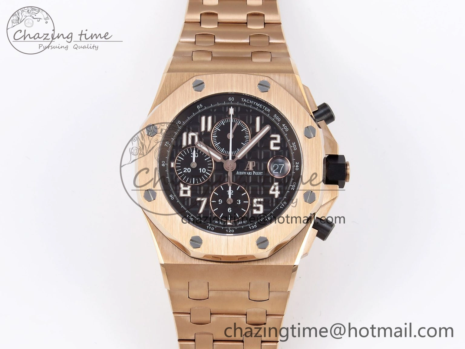 Royal Oak Offshore 42mm RG APF 1:1 Best Edition Brown Dial on RG Bracelet A Lightweight 4532