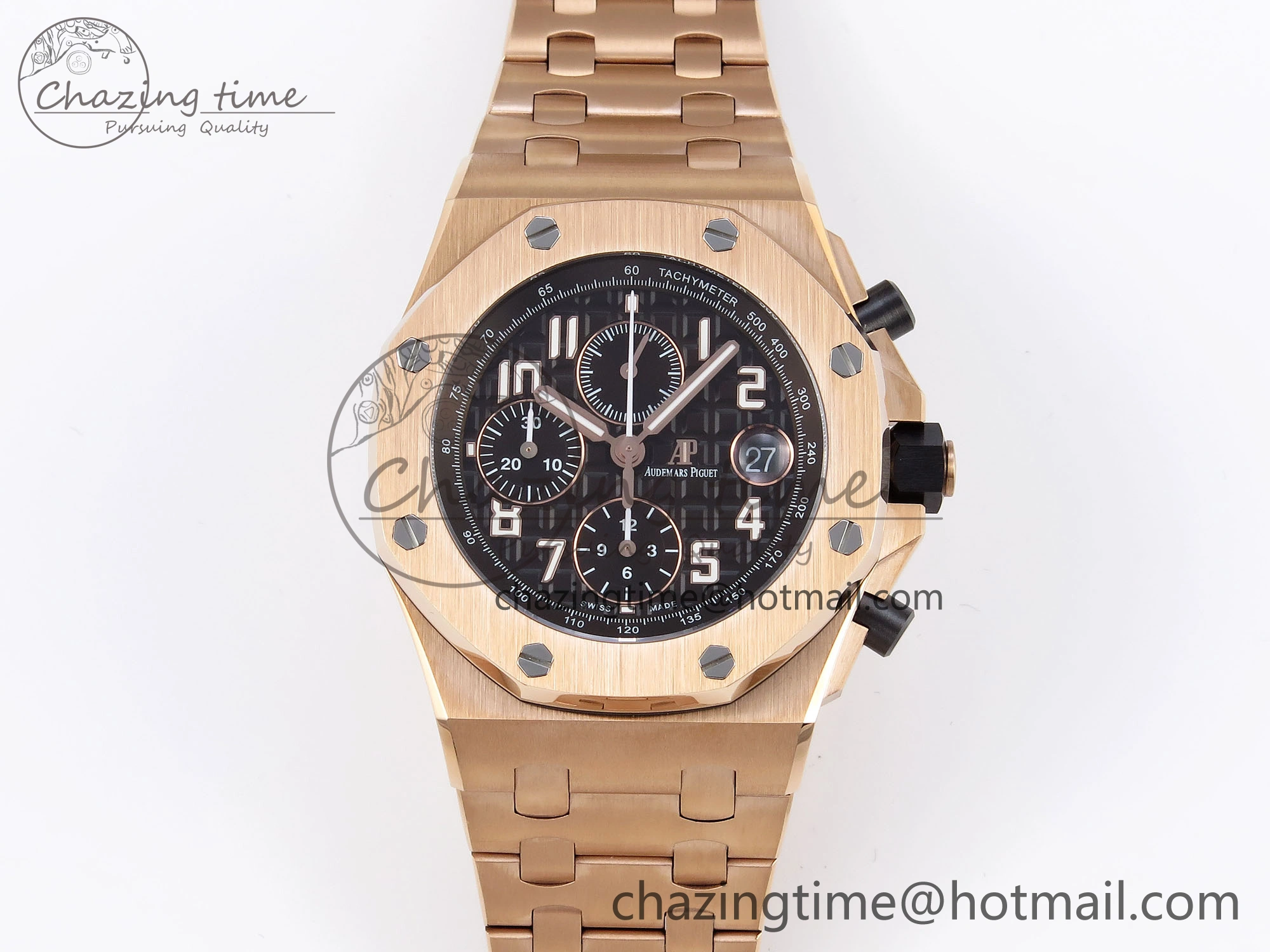 Royal Oak Offshore 42mm RG APF 1:1 Best Edition Brown Dial on RG Bracelet A Lightweight 4532
