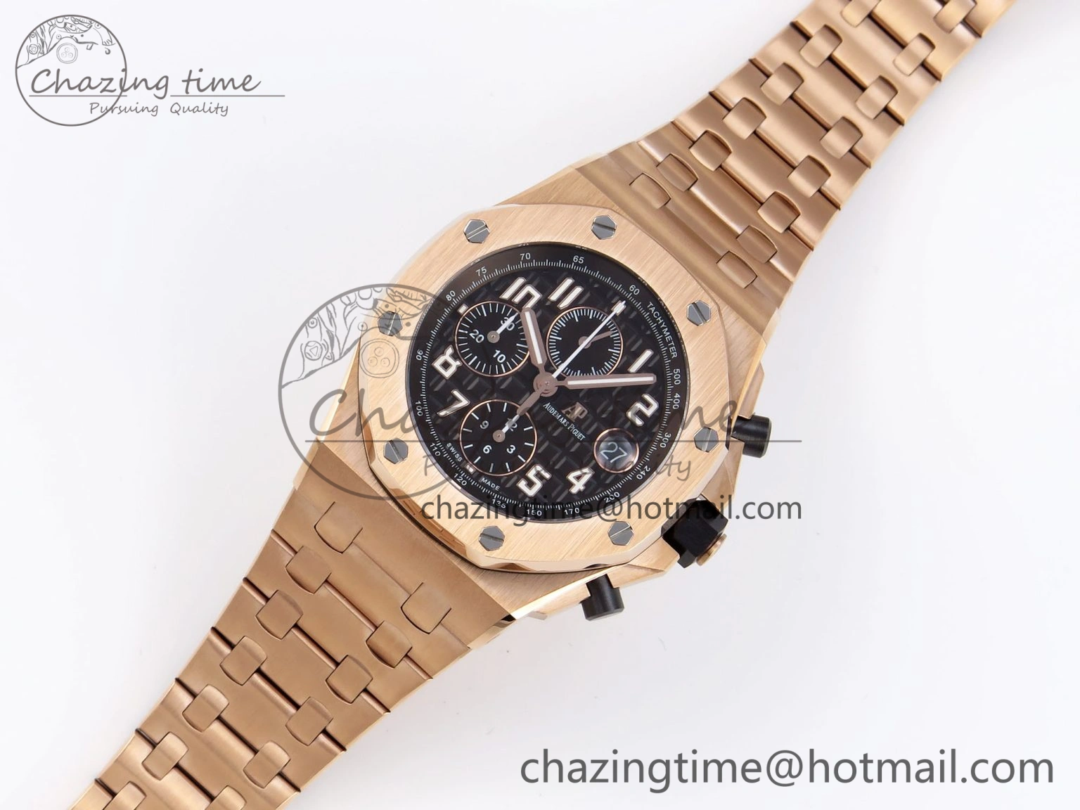Royal Oak Offshore 42mm RG APF 1:1 Best Edition Brown Dial on RG Bracelet A Lightweight 4532