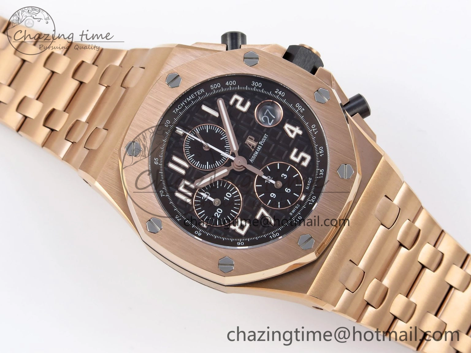 Royal Oak Offshore 42mm RG APF 1:1 Best Edition Brown Dial on RG Bracelet A Lightweight 4532