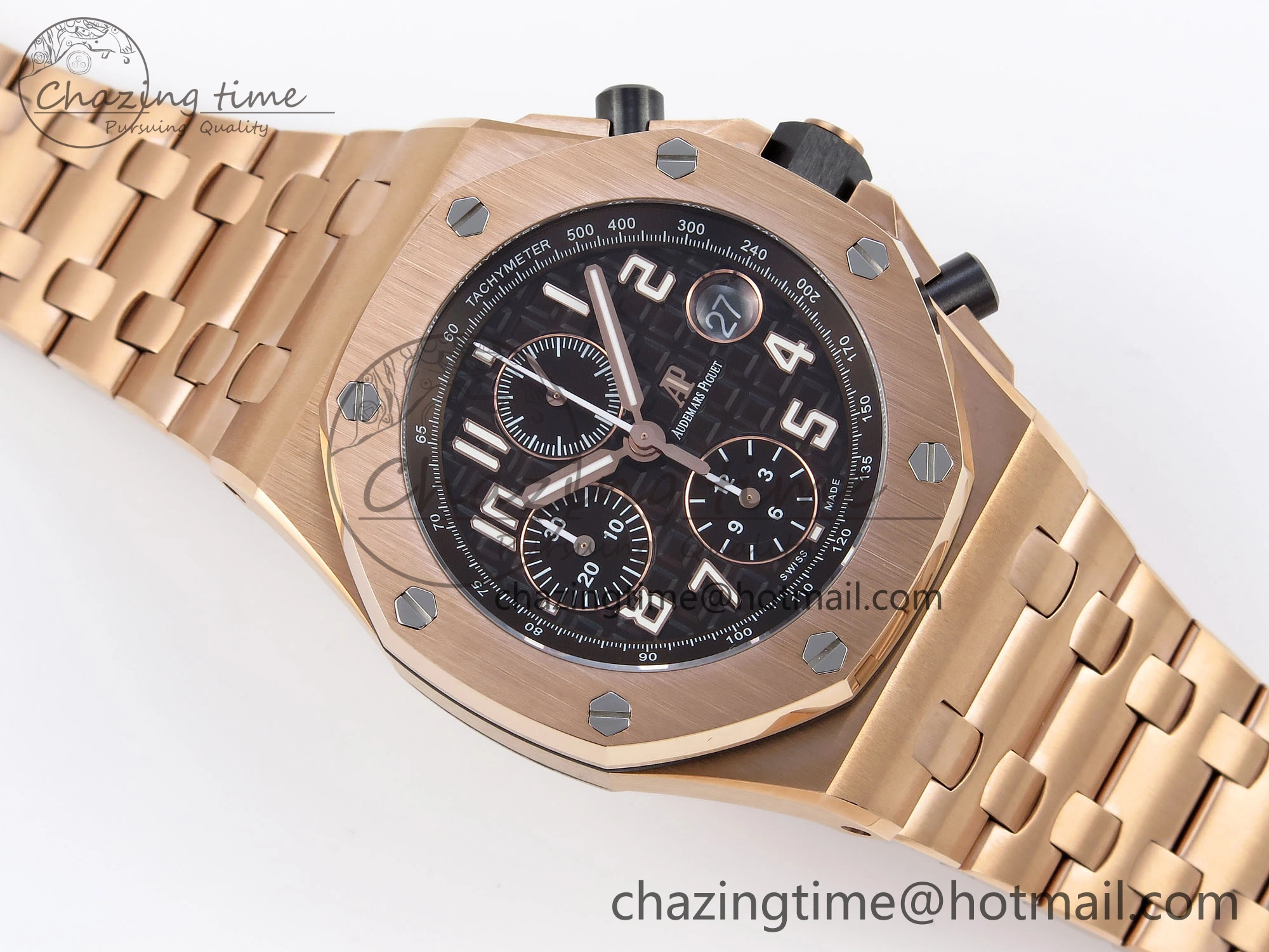 Royal Oak Offshore 42mm RG APF 1:1 Best Edition Brown Dial on RG Bracelet A Lightweight 4532