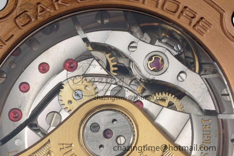 FashionForward Royal Oak Offshore 42mm RG APF 1:1 Best Edition RG Dial on Black Leather Strap A 4671