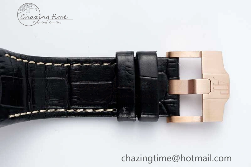 FashionForward Royal Oak Offshore 42mm RG APF 1:1 Best Edition RG Dial on Black Leather Strap A 4671