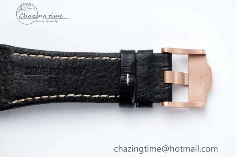 FashionForward Royal Oak Offshore 42mm RG APF 1:1 Best Edition RG Dial on Black Leather Strap A 4671