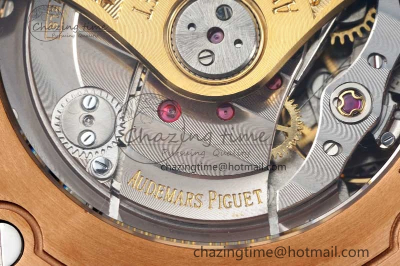 FashionForward Royal Oak Offshore 42mm RG APF 1:1 Best Edition RG Dial on Black Leather Strap A 4671