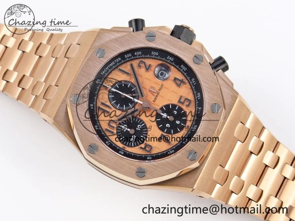 Royal Oak Offshore 42mm RG APF 1:1 Best Edition RG Dial on RG Bracelet A Elegant 4529