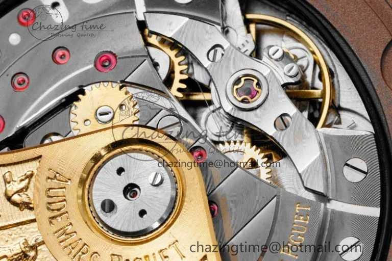 UrbanChic Royal Oak Offshore 42mm RG Bezel APF 1:1 Best Edition Black RG Dial on Black Leather Strap A 4622