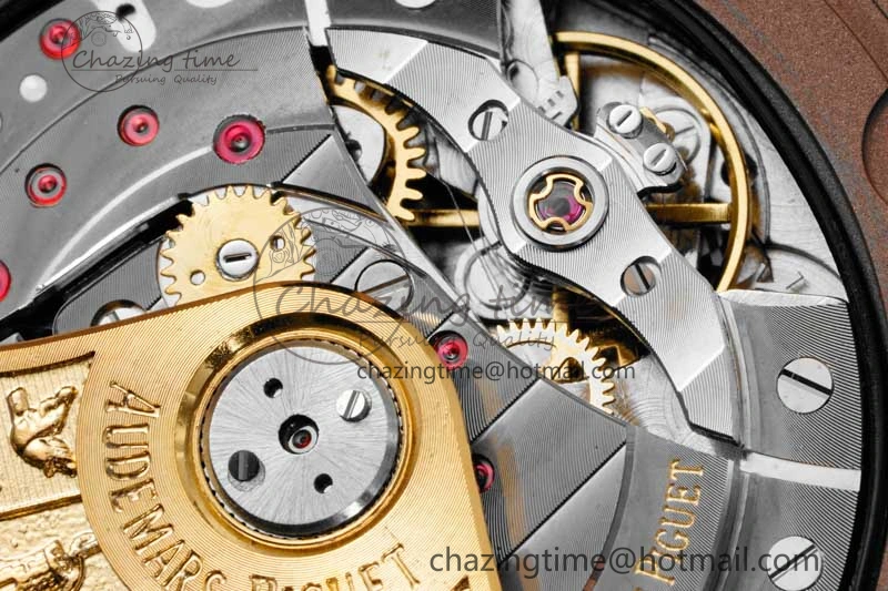 UrbanChic Royal Oak Offshore 42mm RG Bezel APF 1:1 Best Edition Black RG Dial on Black Leather Strap A 4622