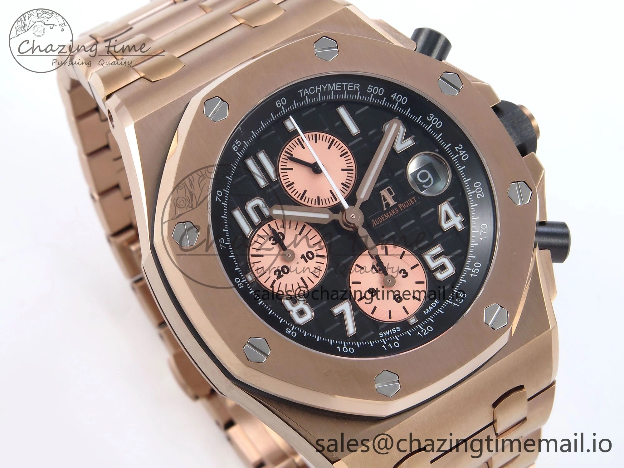 Royal Oak Offshore 42mm RG TKF Best Edition Black Dial on RG Bracelet A TimelessDesign 4357