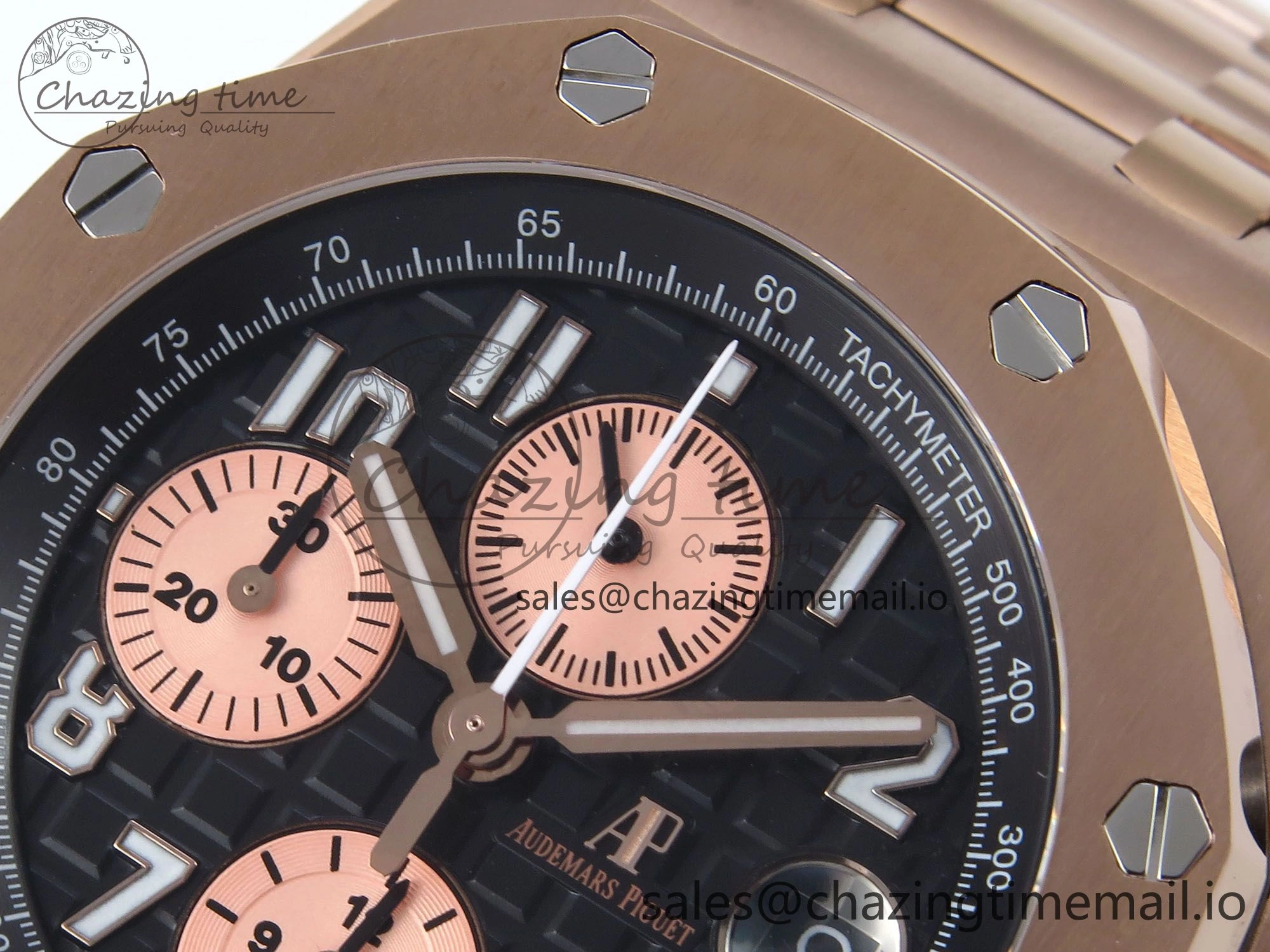 Royal Oak Offshore 42mm RG TKF Best Edition Black Dial on RG Bracelet A TimelessDesign 4357