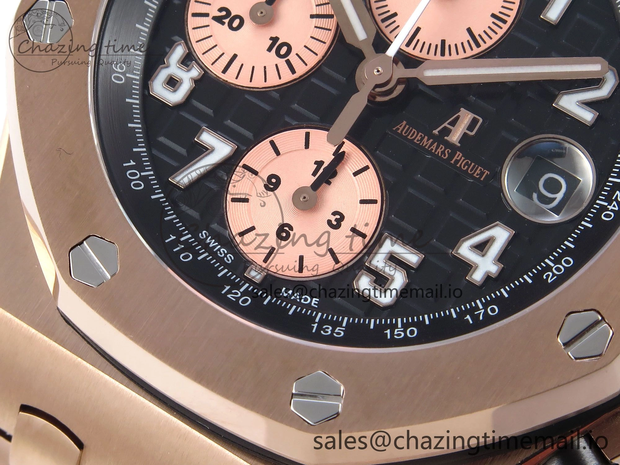 Royal Oak Offshore 42mm RG TKF Best Edition Black Dial on RG Bracelet A TimelessDesign 4357