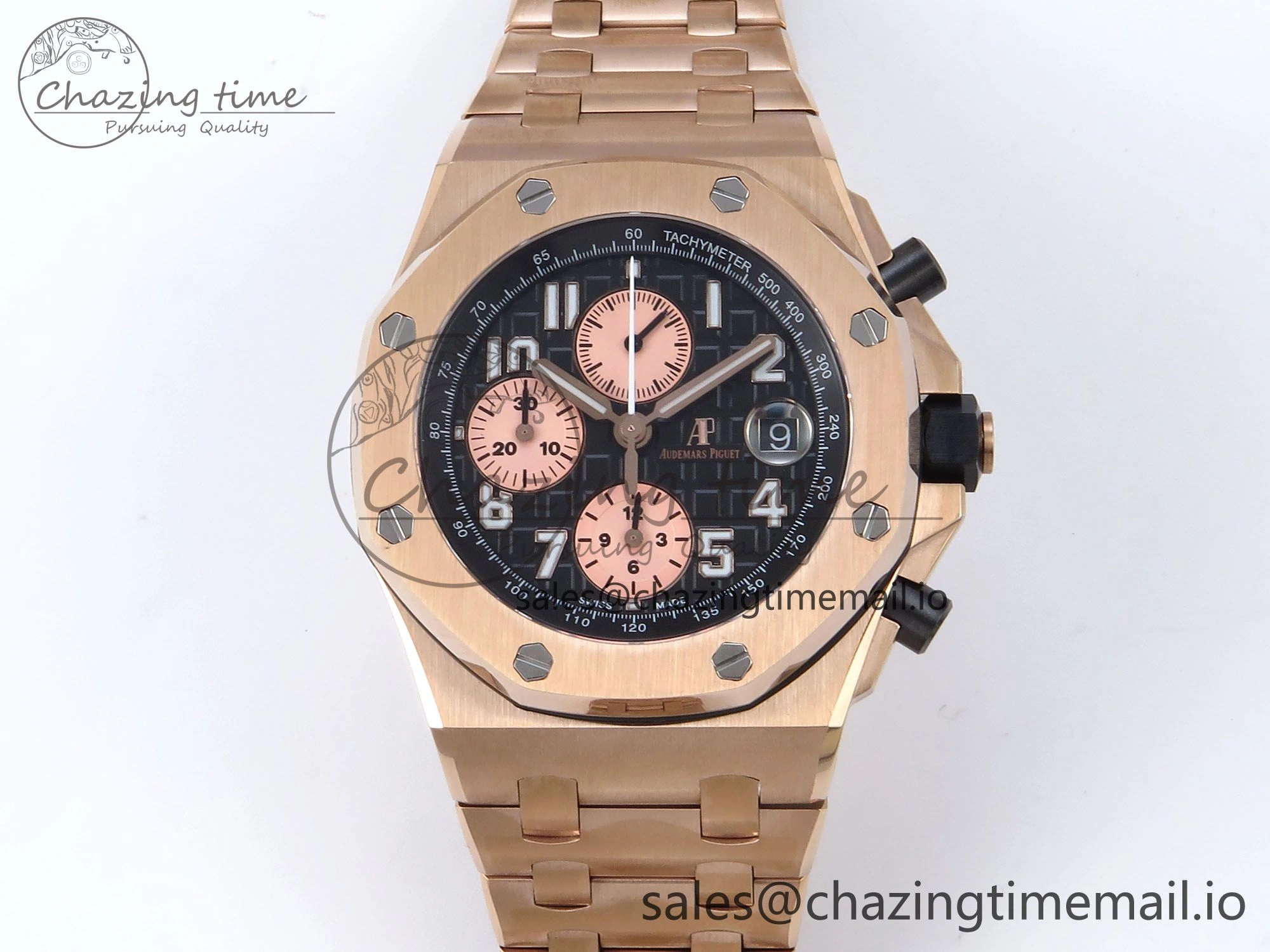 Royal Oak Offshore 42mm RG TKF Best Edition Black Dial on RG Bracelet A TimelessDesign 4357