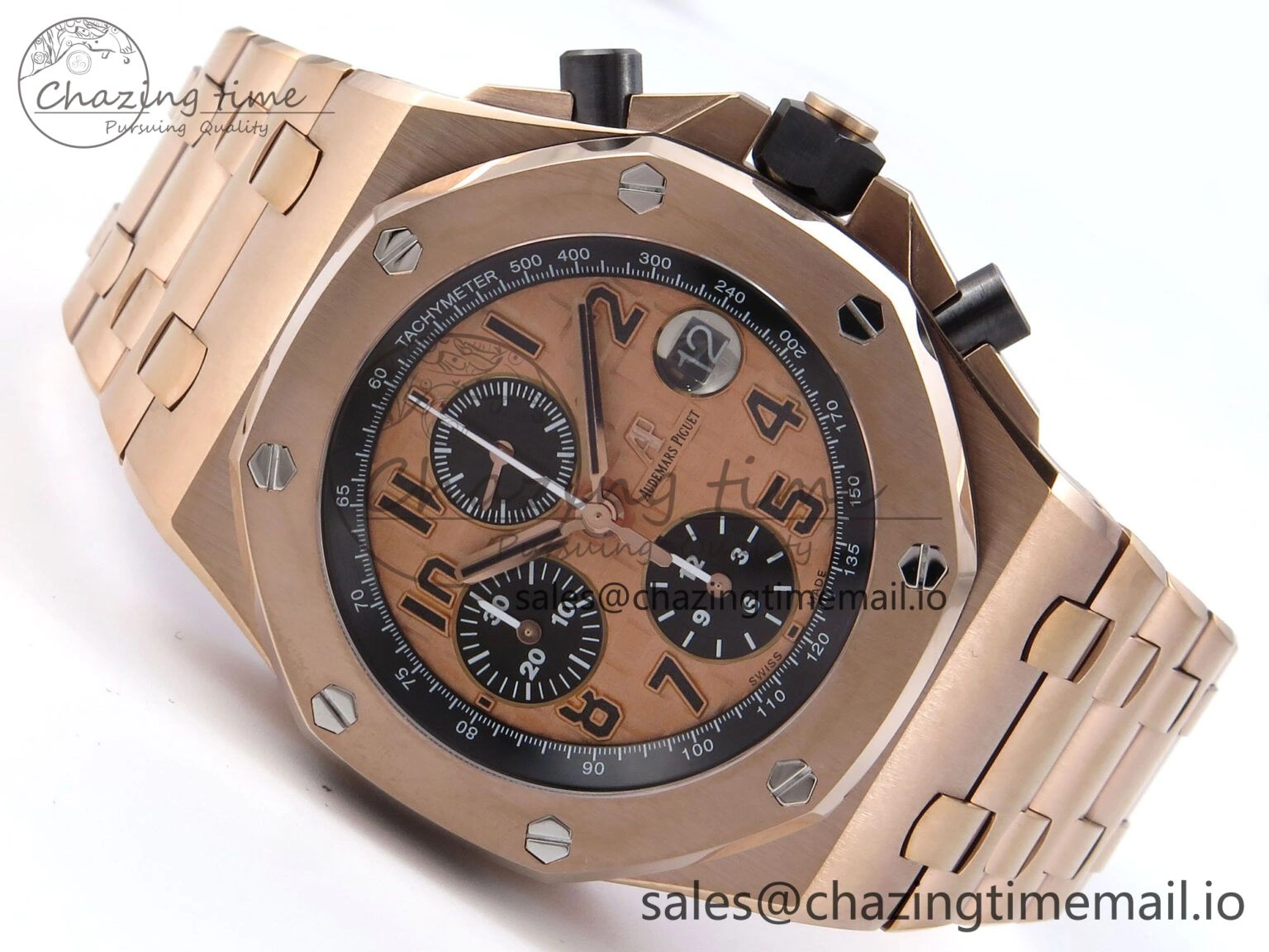 WeatherProof Royal Oak Offshore 42mm RG TKF Best Edition RG Dial on RG Bracelet A 4355