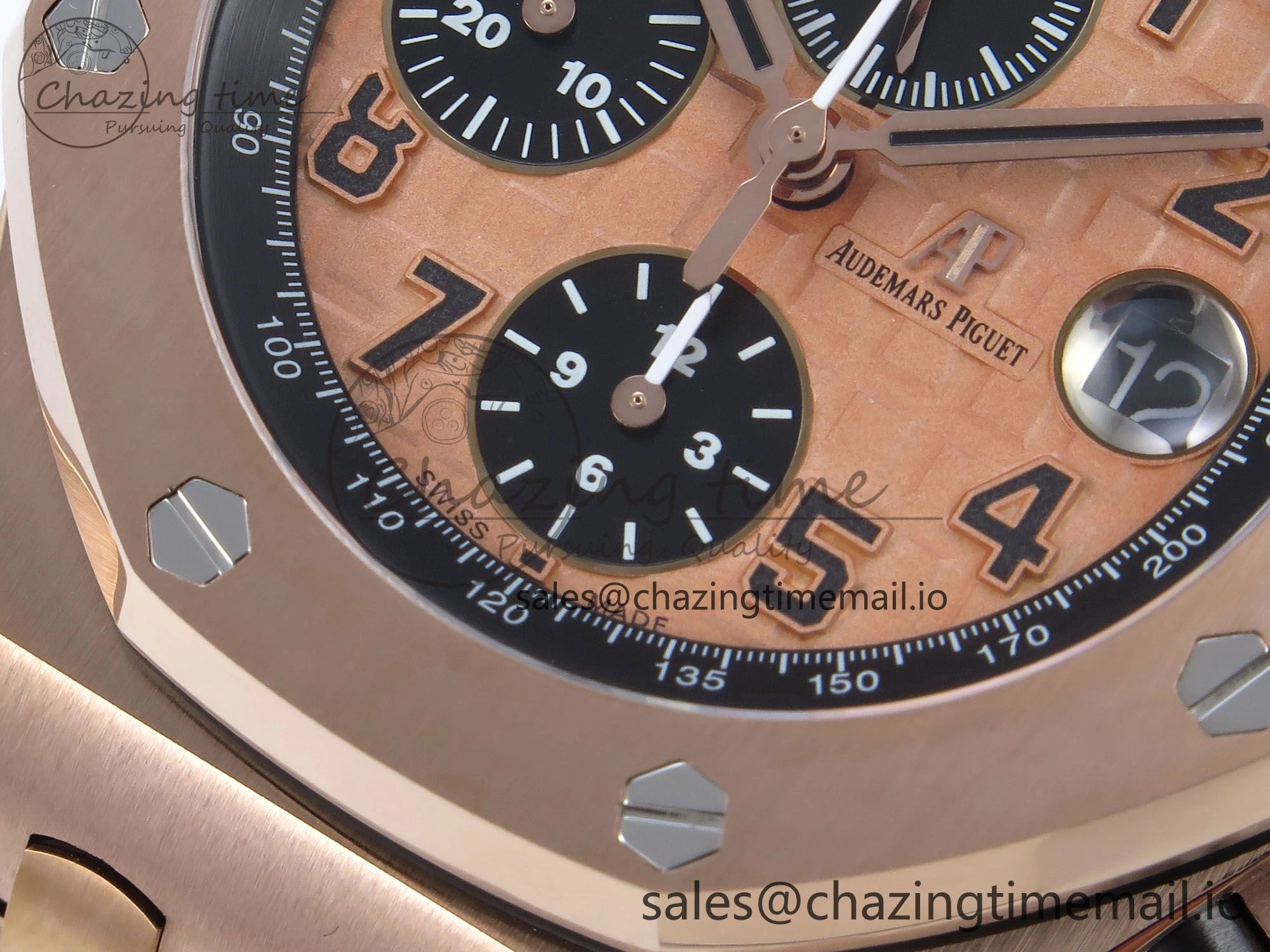 WeatherProof Royal Oak Offshore 42mm RG TKF Best Edition RG Dial on RG Bracelet A 4355