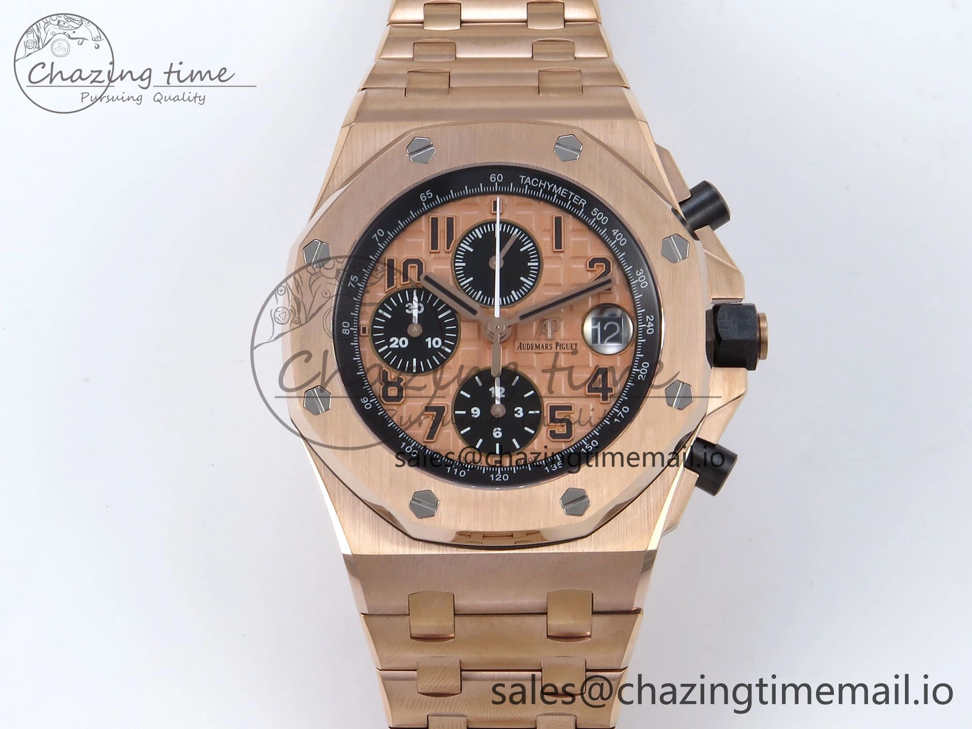 WeatherProof Royal Oak Offshore 42mm RG TKF Best Edition RG Dial on RG Bracelet A 4355