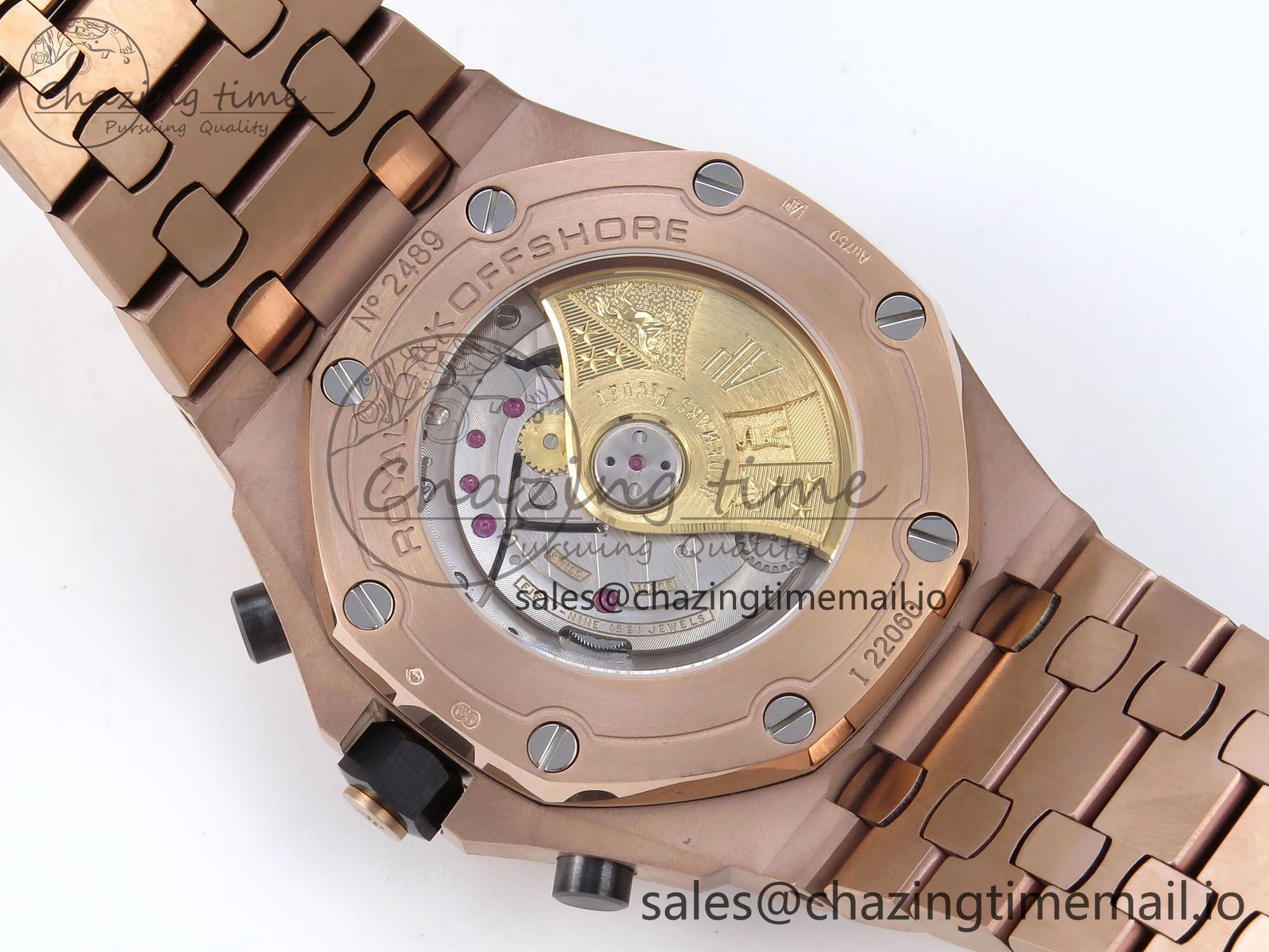 WeatherProof Royal Oak Offshore 42mm RG TKF Best Edition RG Dial on RG Bracelet A 4355