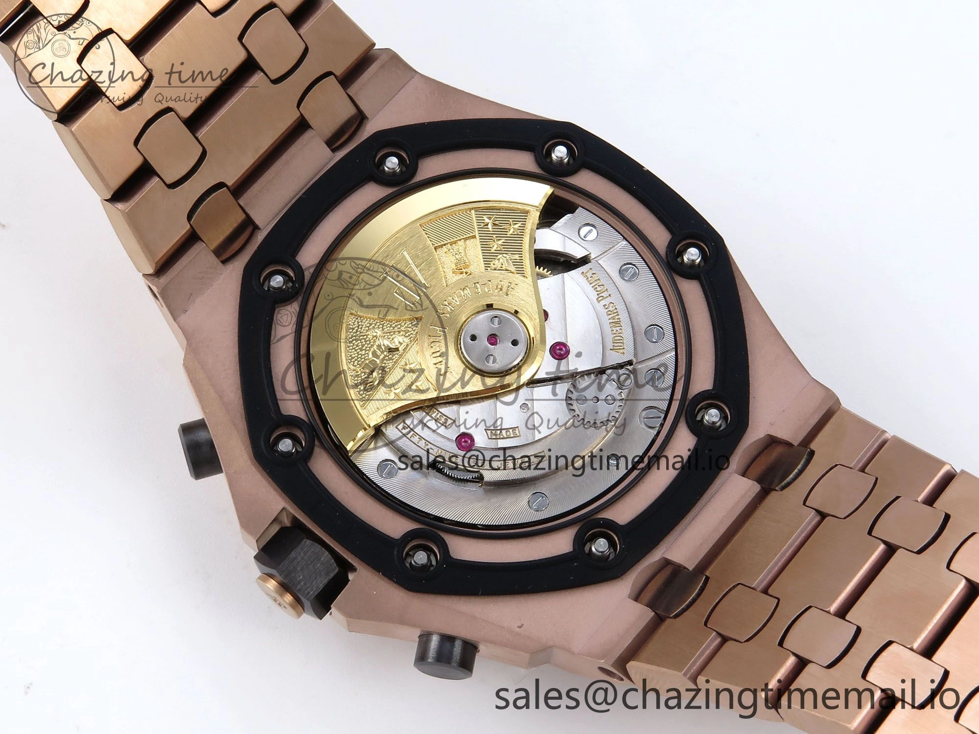 WeatherProof Royal Oak Offshore 42mm RG TKF Best Edition RG Dial on RG Bracelet A 4355