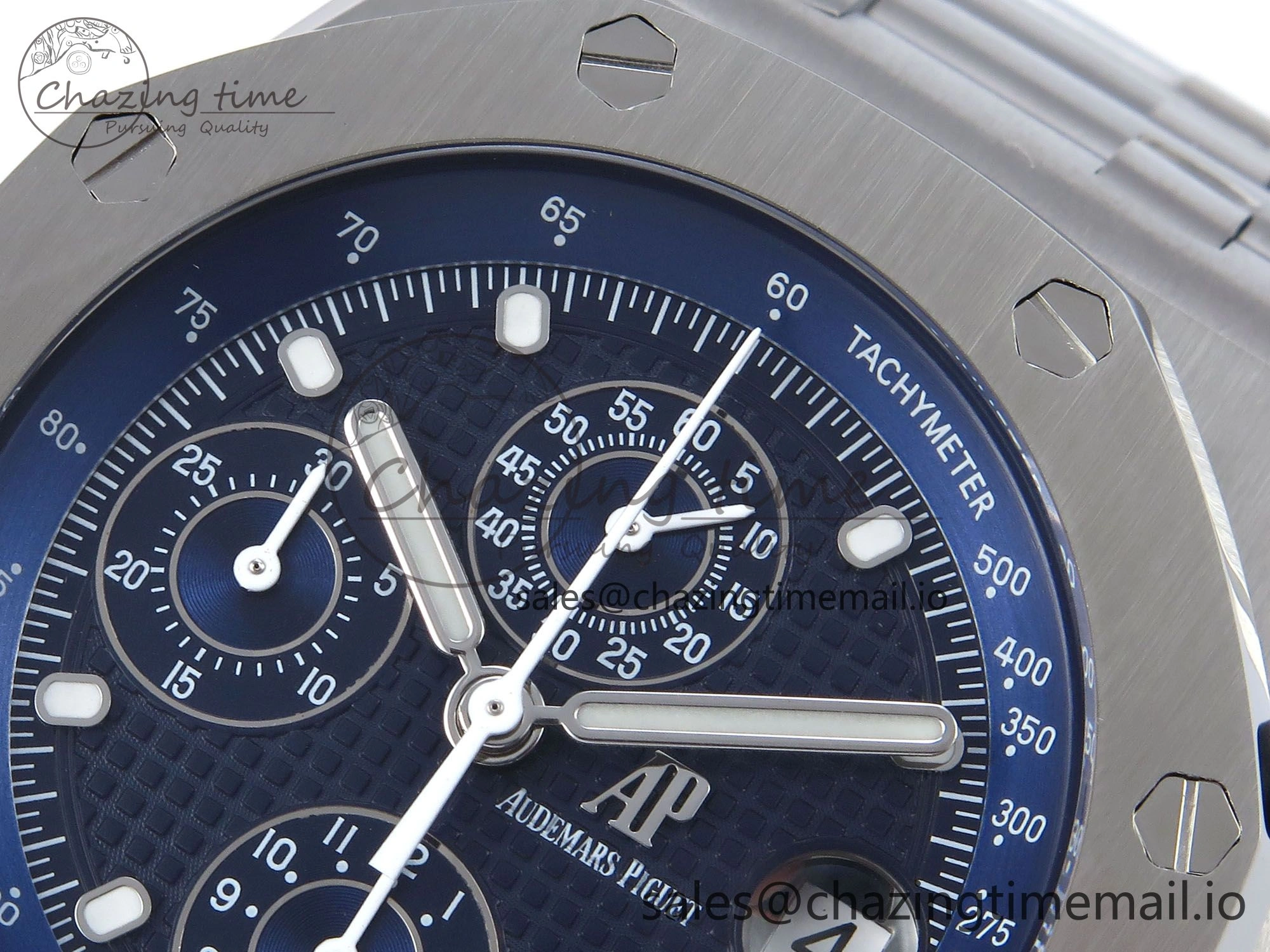 MoistureWicking Royal Oak Offshore 42mm Re-edition SS TKF Best Edition Blue Dial on SS Bracelet A 4349