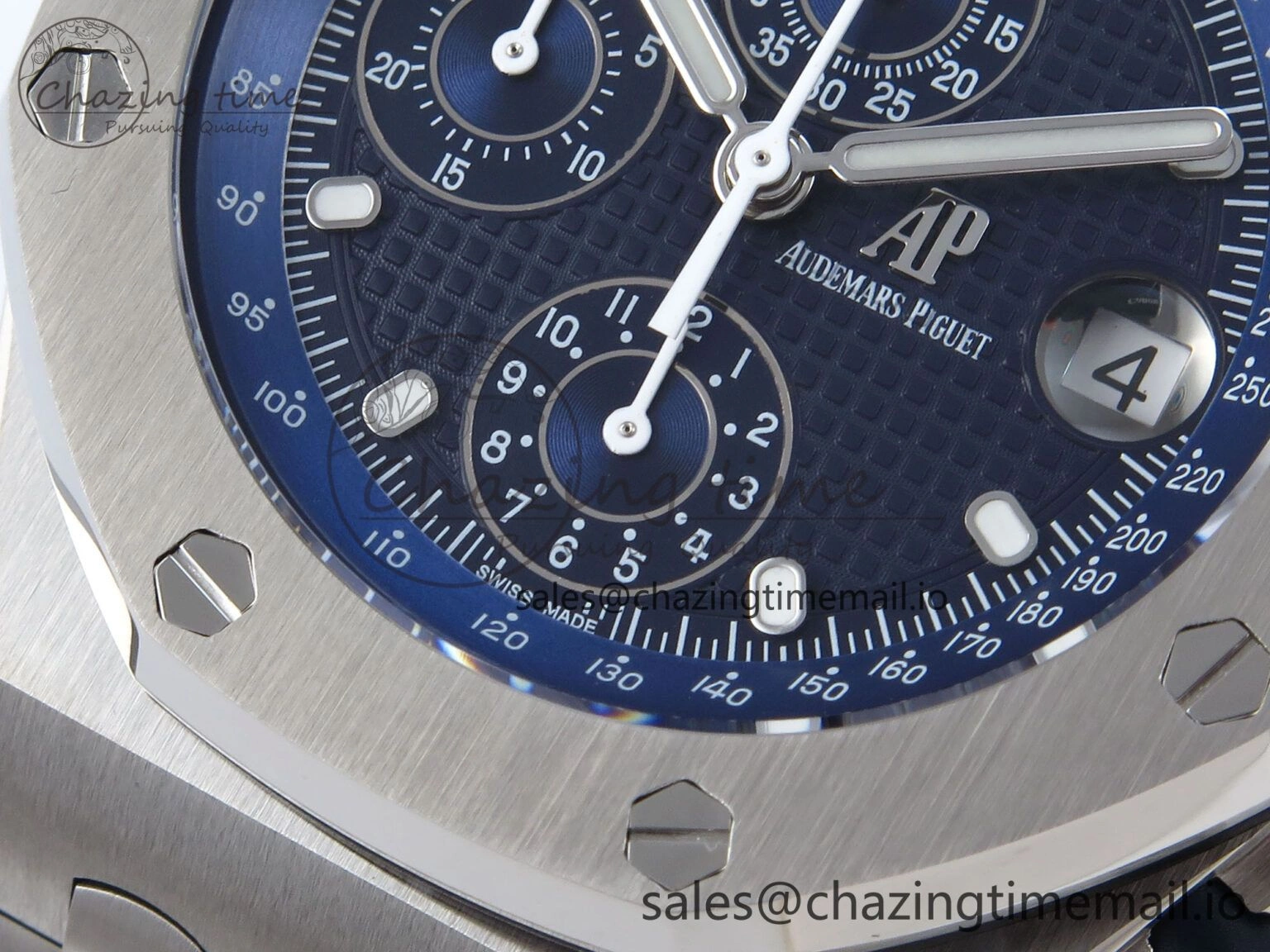 MoistureWicking Royal Oak Offshore 42mm Re-edition SS TKF Best Edition Blue Dial on SS Bracelet A 4349