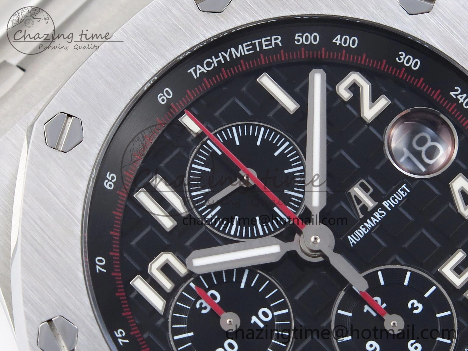 SmoothTexture Royal Oak Offshore 42mm SS APF 1:1 Best Edition Black Dial on SS Bracelet A 4535